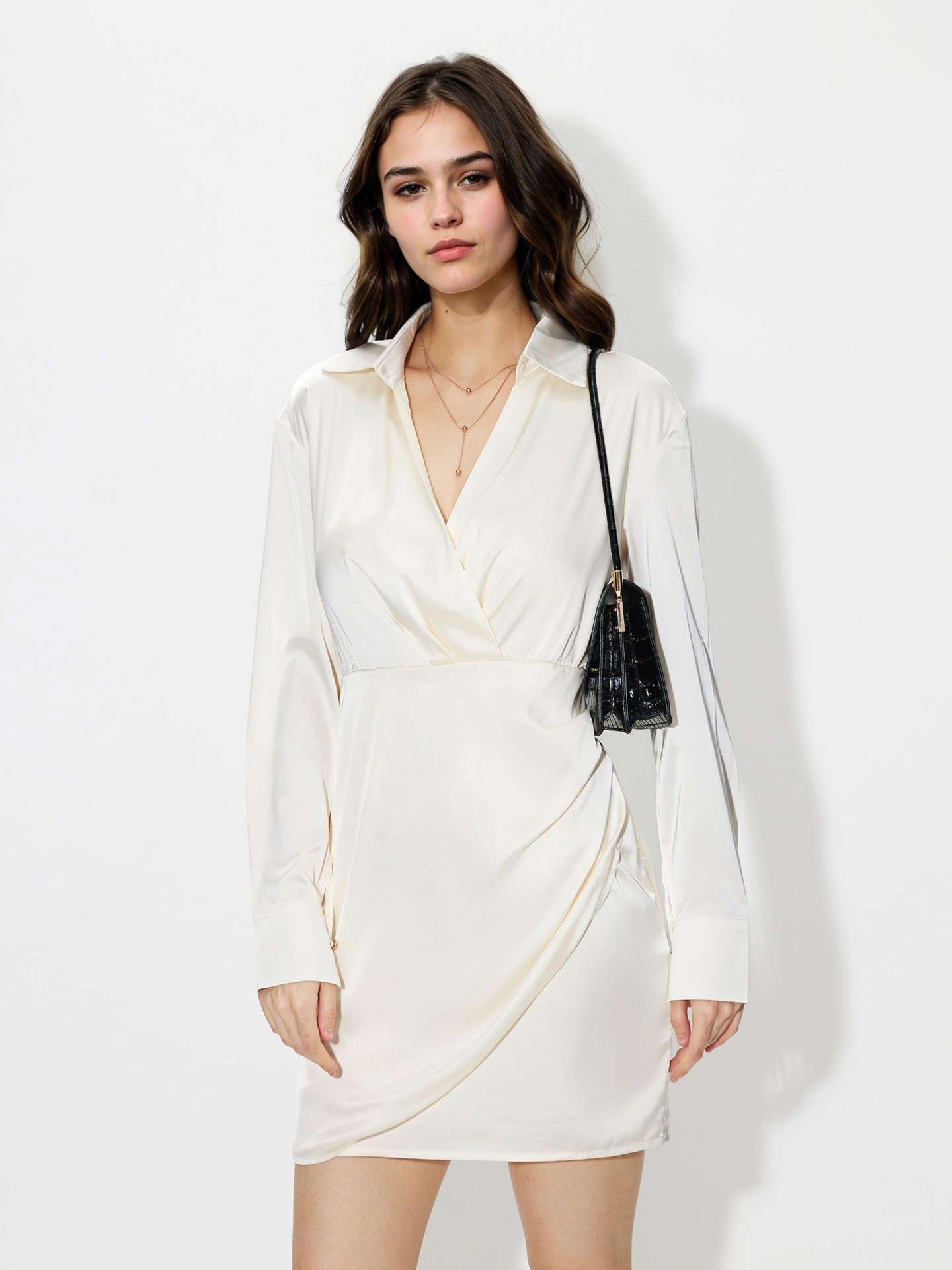 Wrapped Shirt Dress