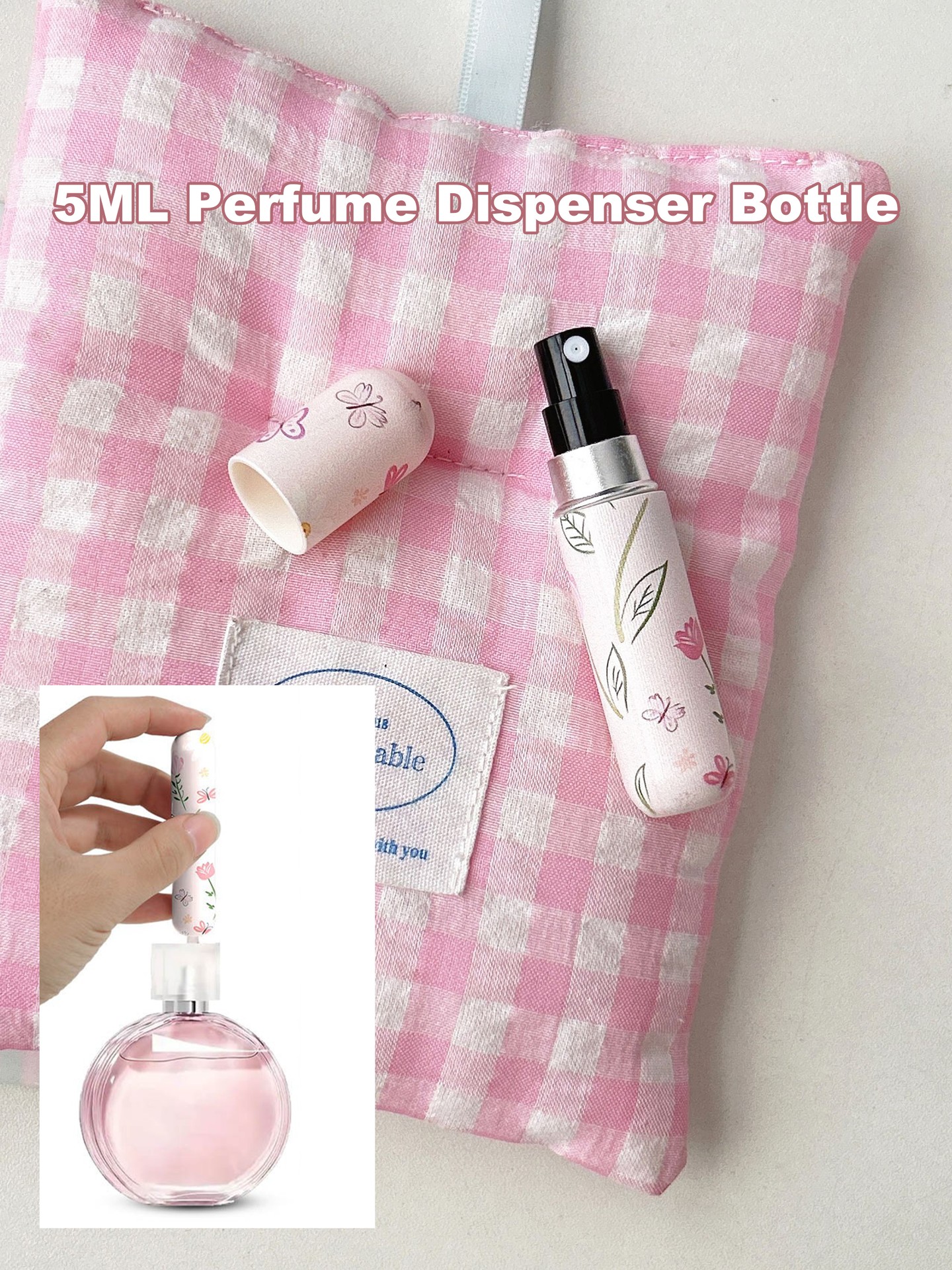 5ML Flowers Cosmetic Bottle
