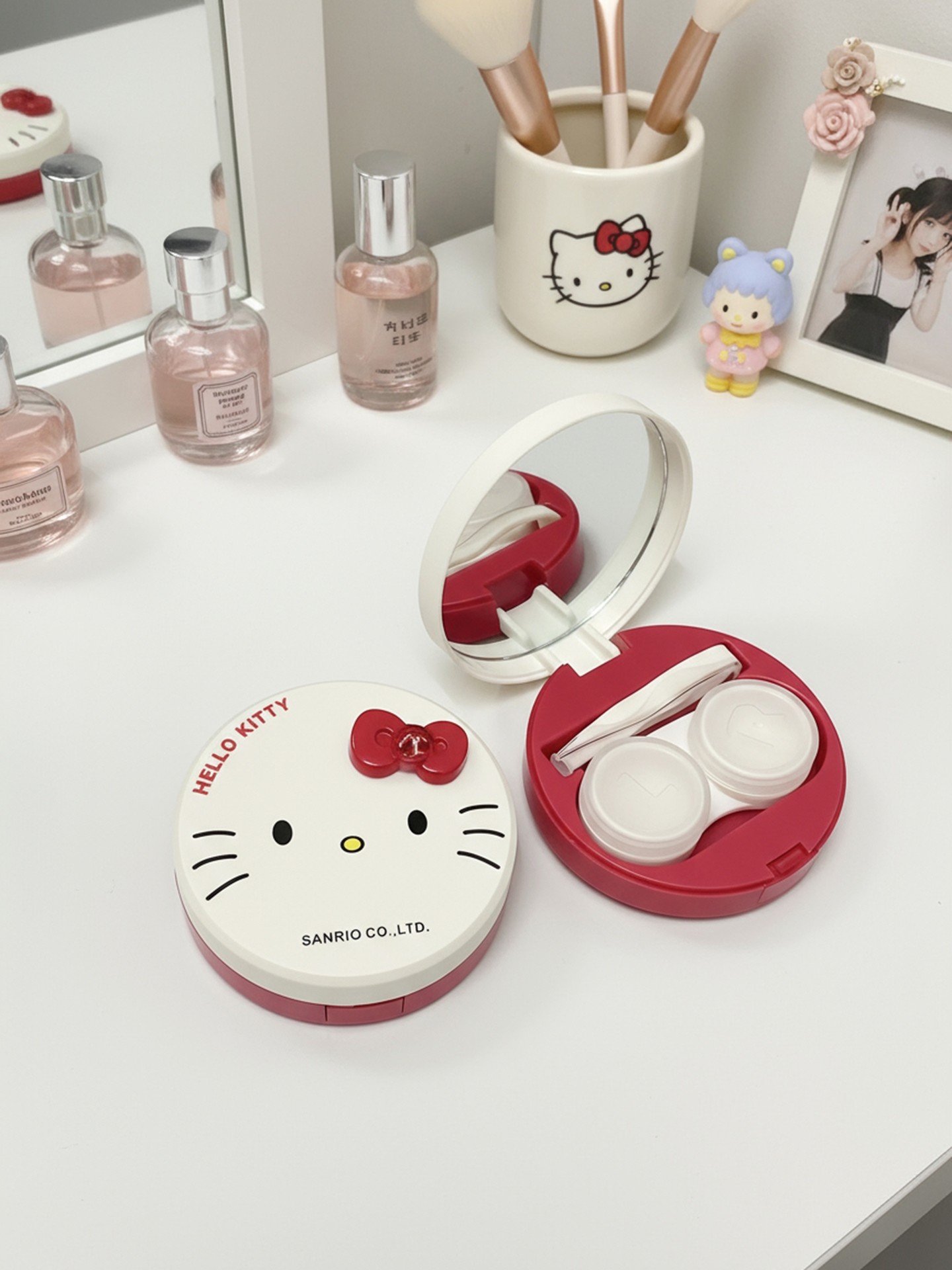 1set(4pcs) Cute-kitten Contact Lens Cases