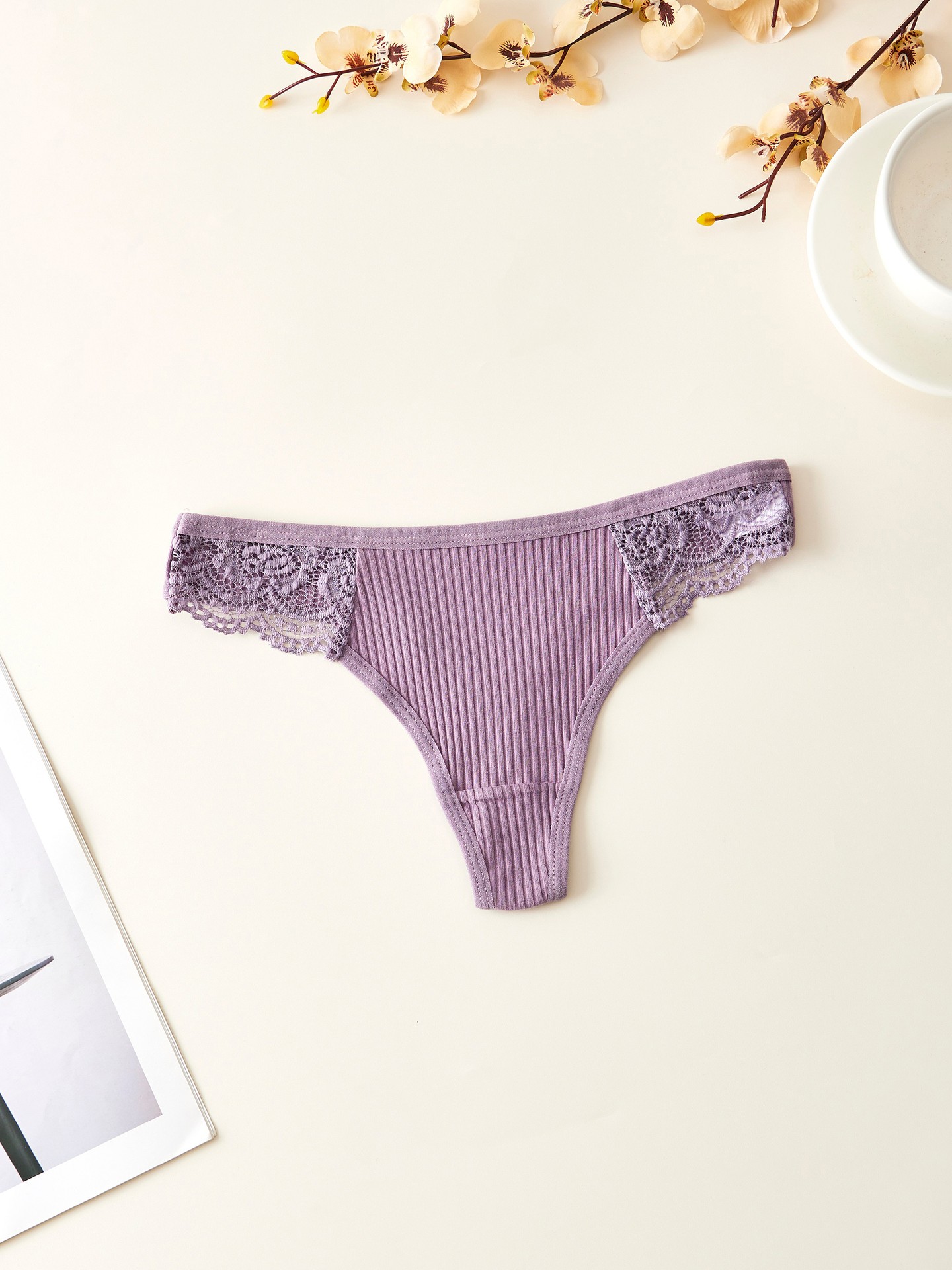 Lace-trimmed Briefs