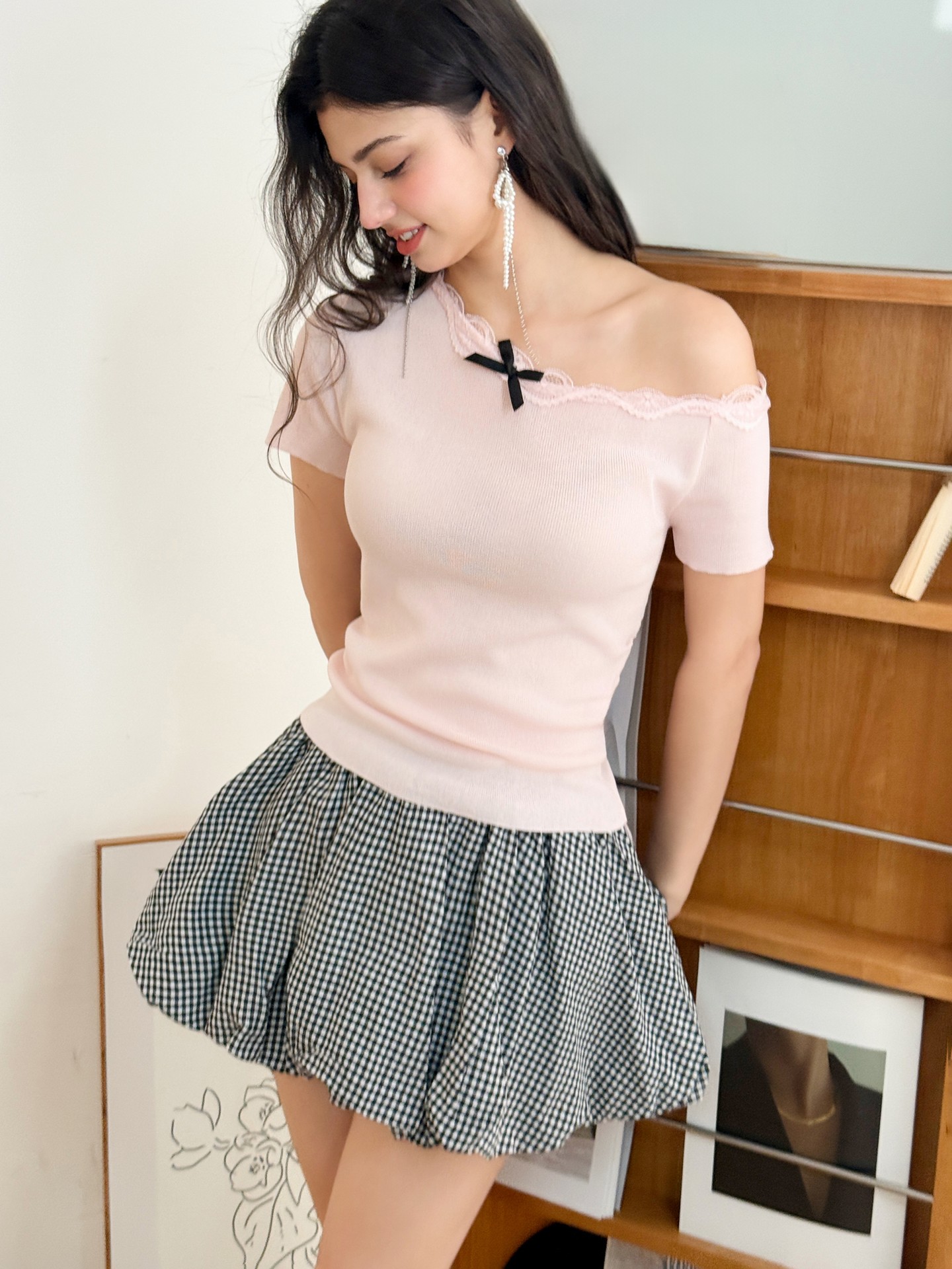 Cable Knit Top