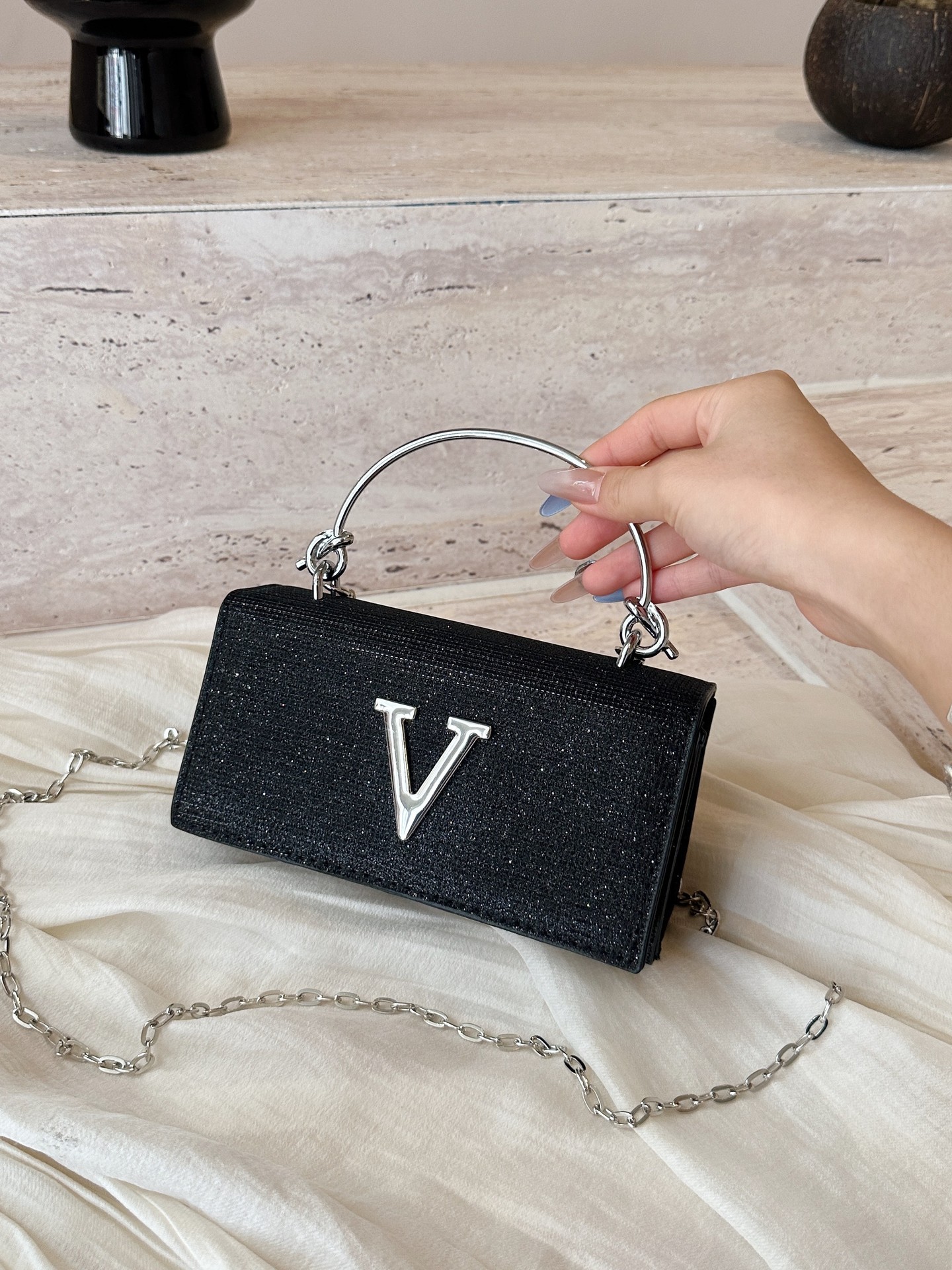Chain Top Handle Bags