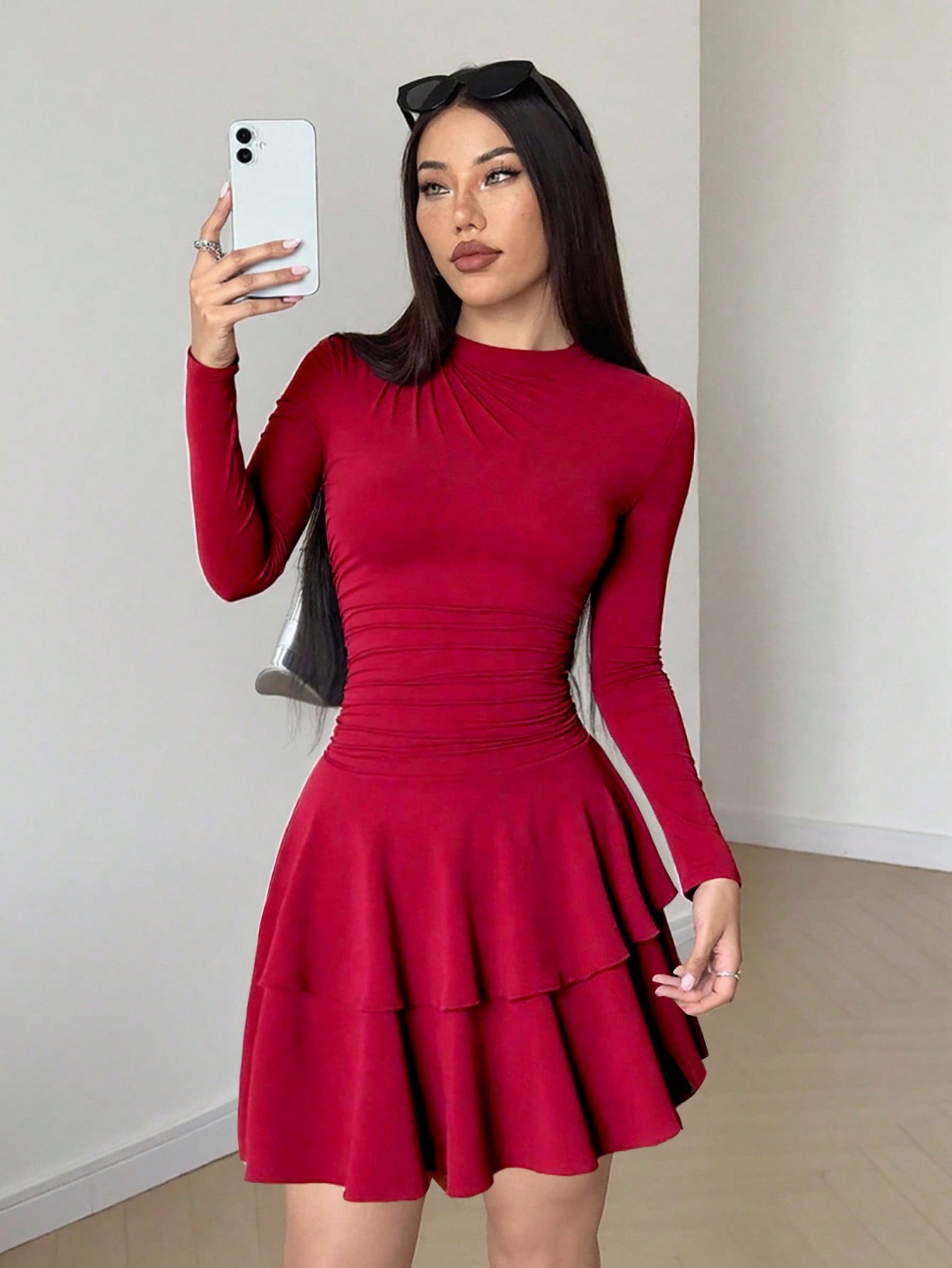 Draped A-Line Dress