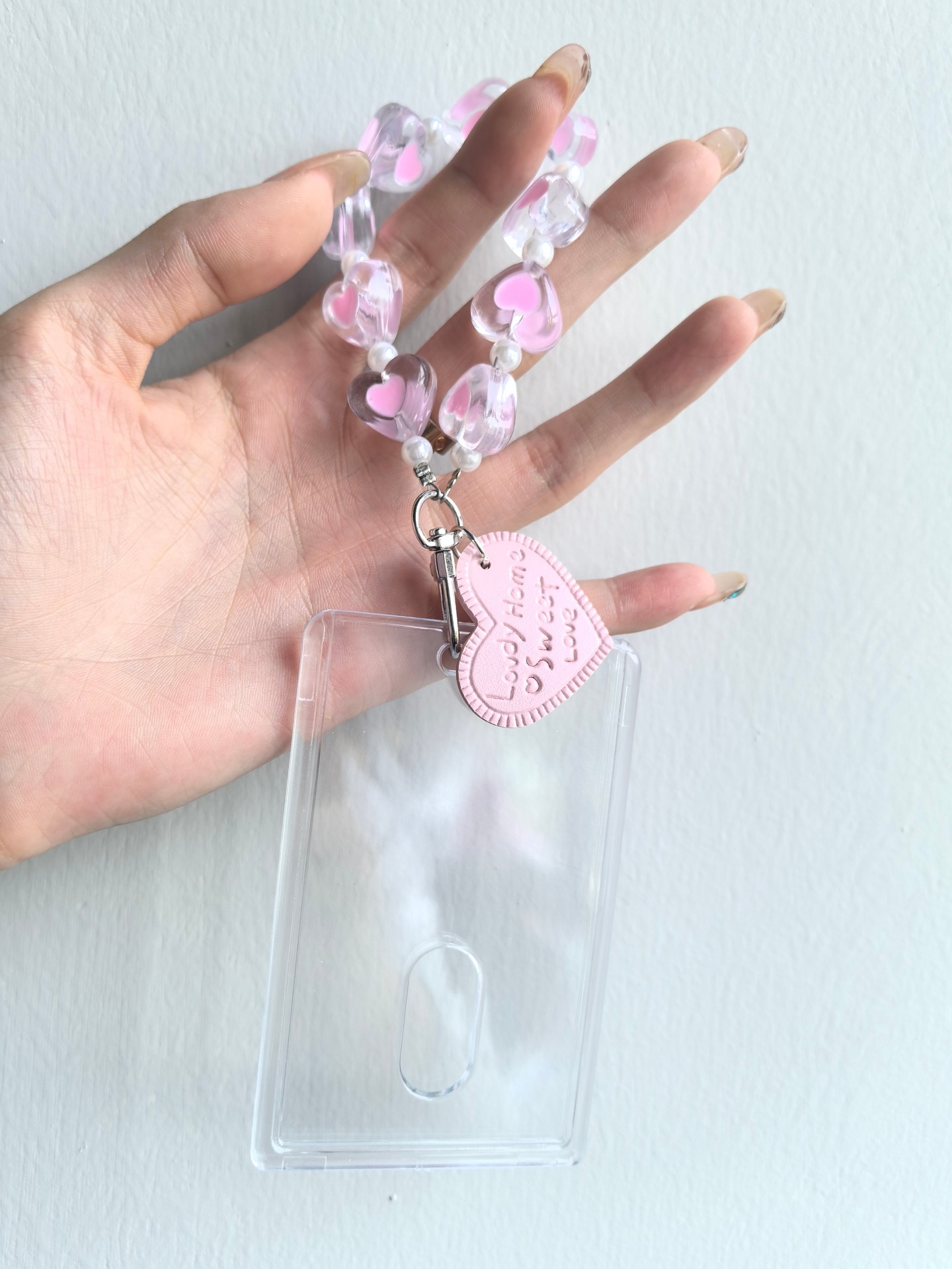 Heart Card Bag Charm