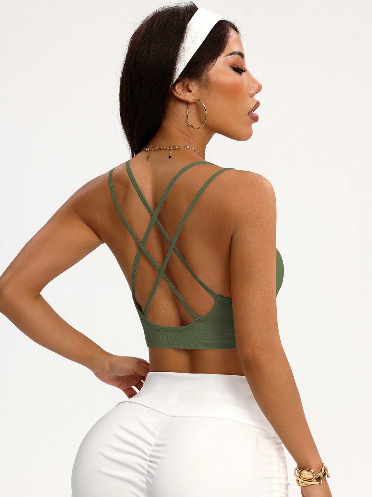 Crossed Sports Bra