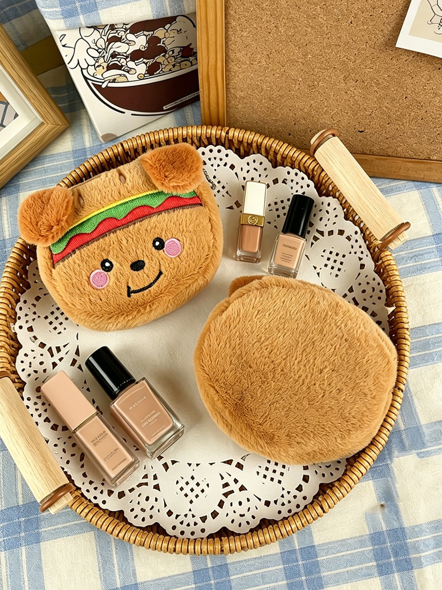 Color Block Lipstick Bag