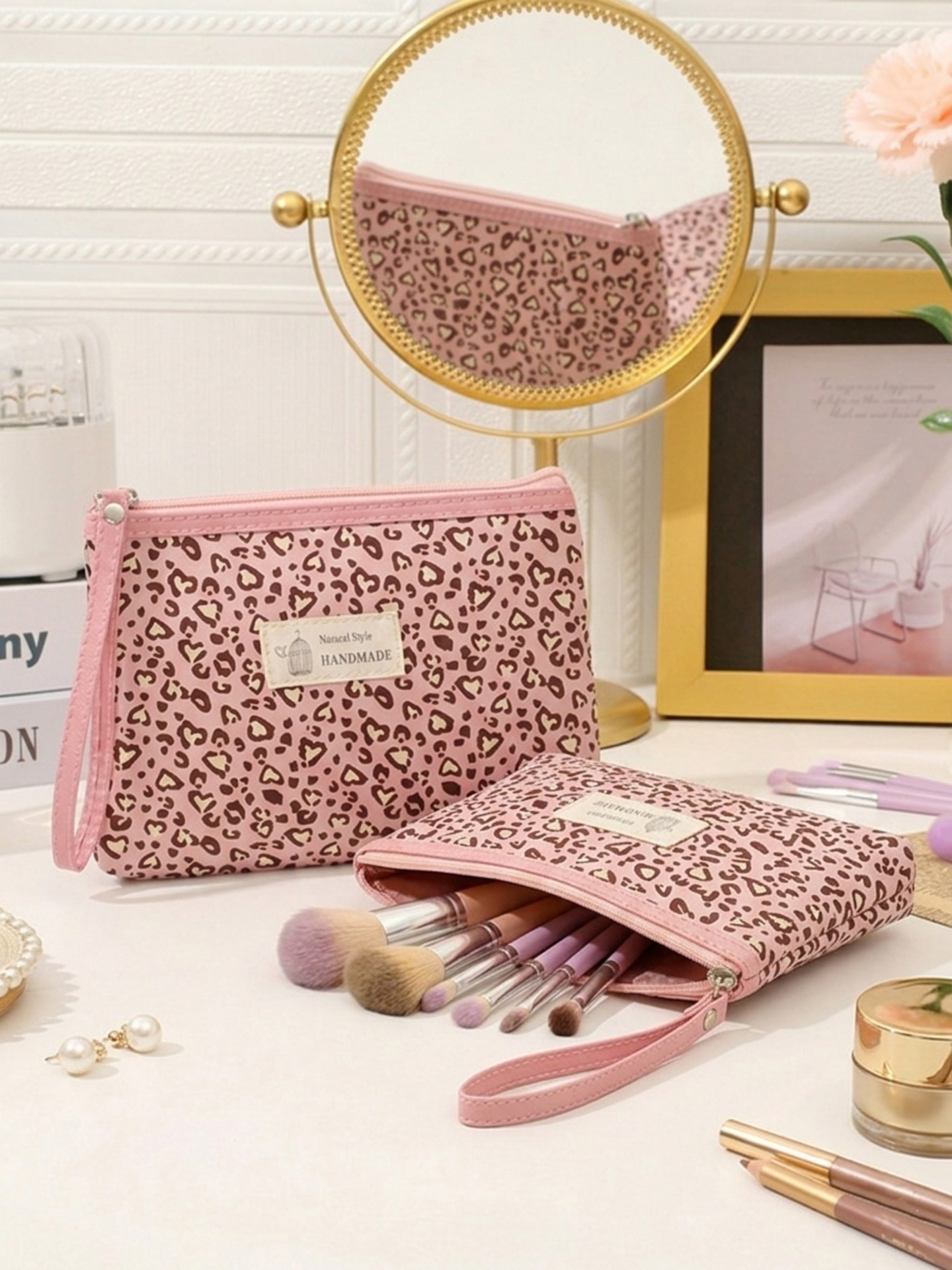 Leopard Makeup Bag