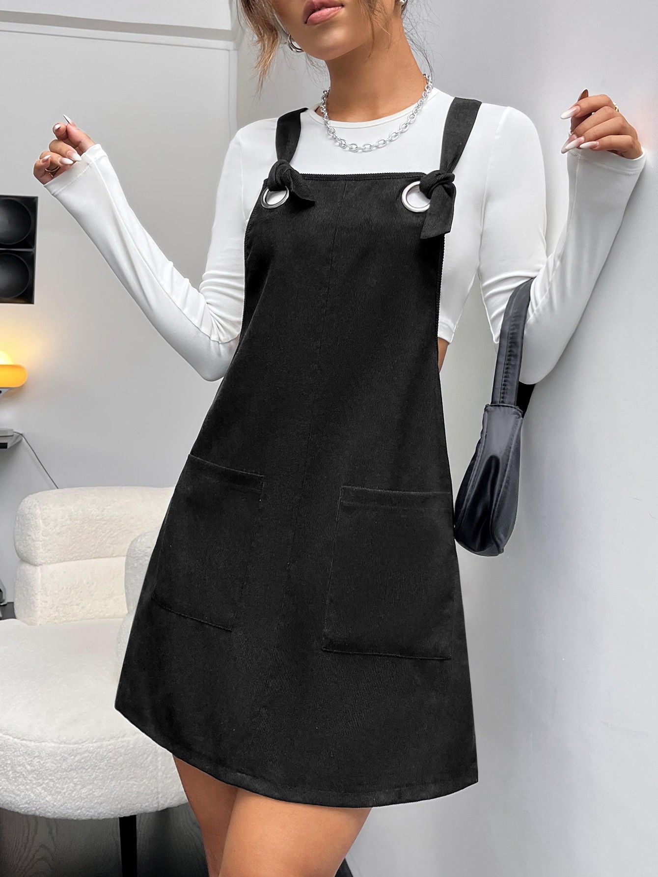 Buckle A-Line Dress