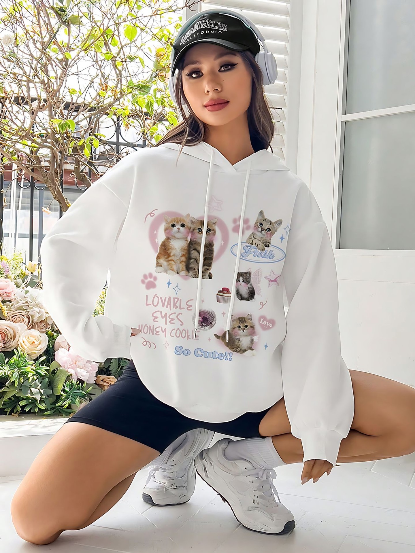 Feather Pullover Sweatshirt