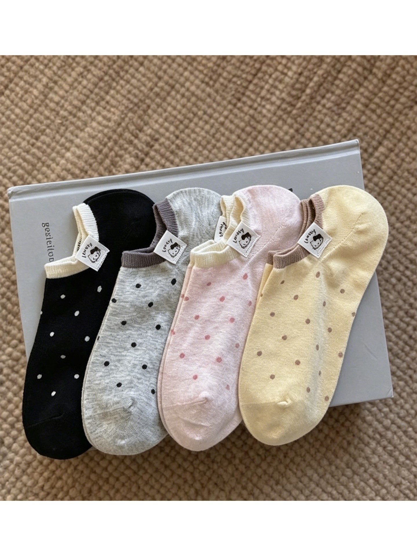 4Pairs Of Patch Ankle Socks
