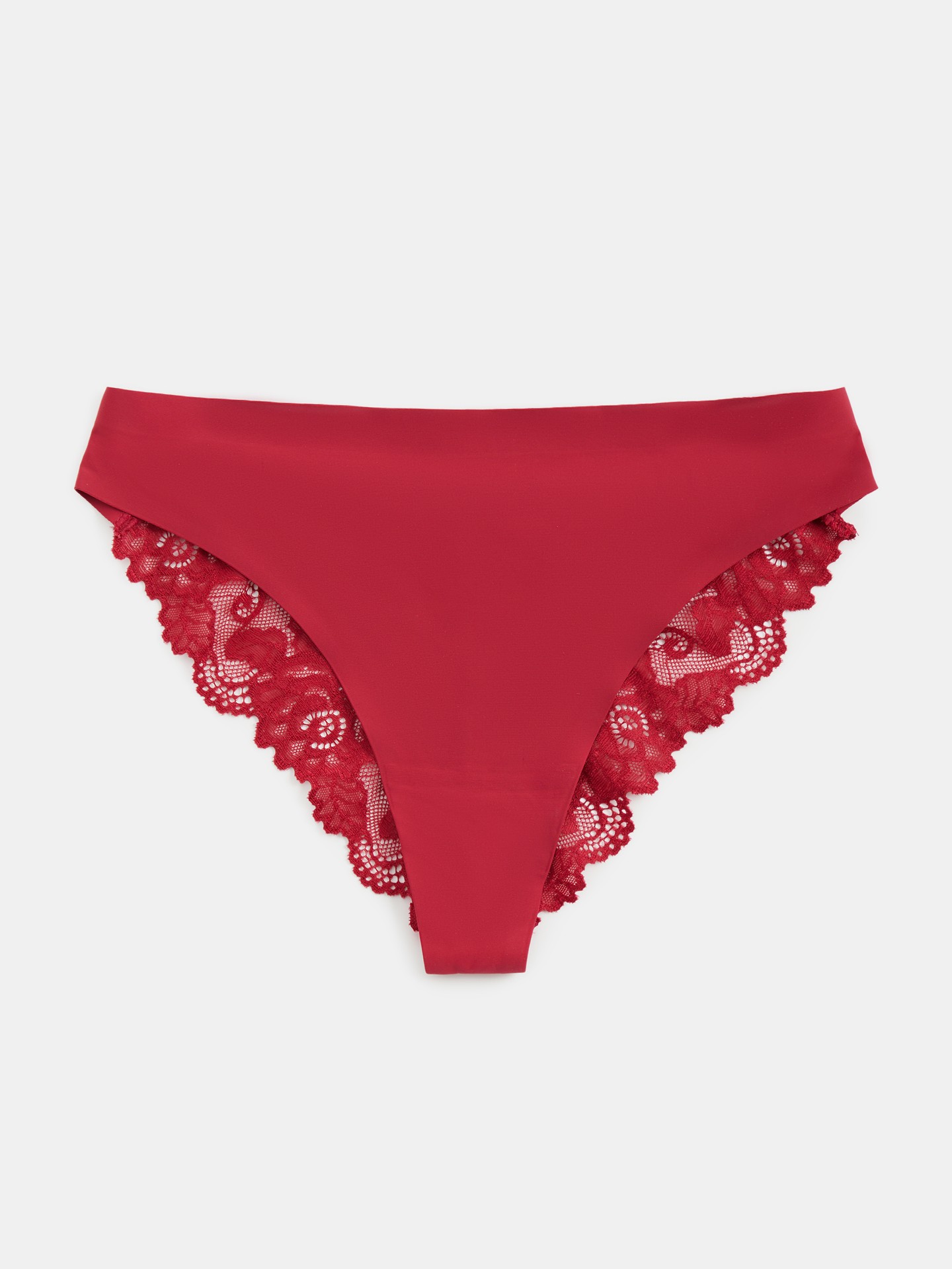 First-Date Lace-Trim Invisible Briefs