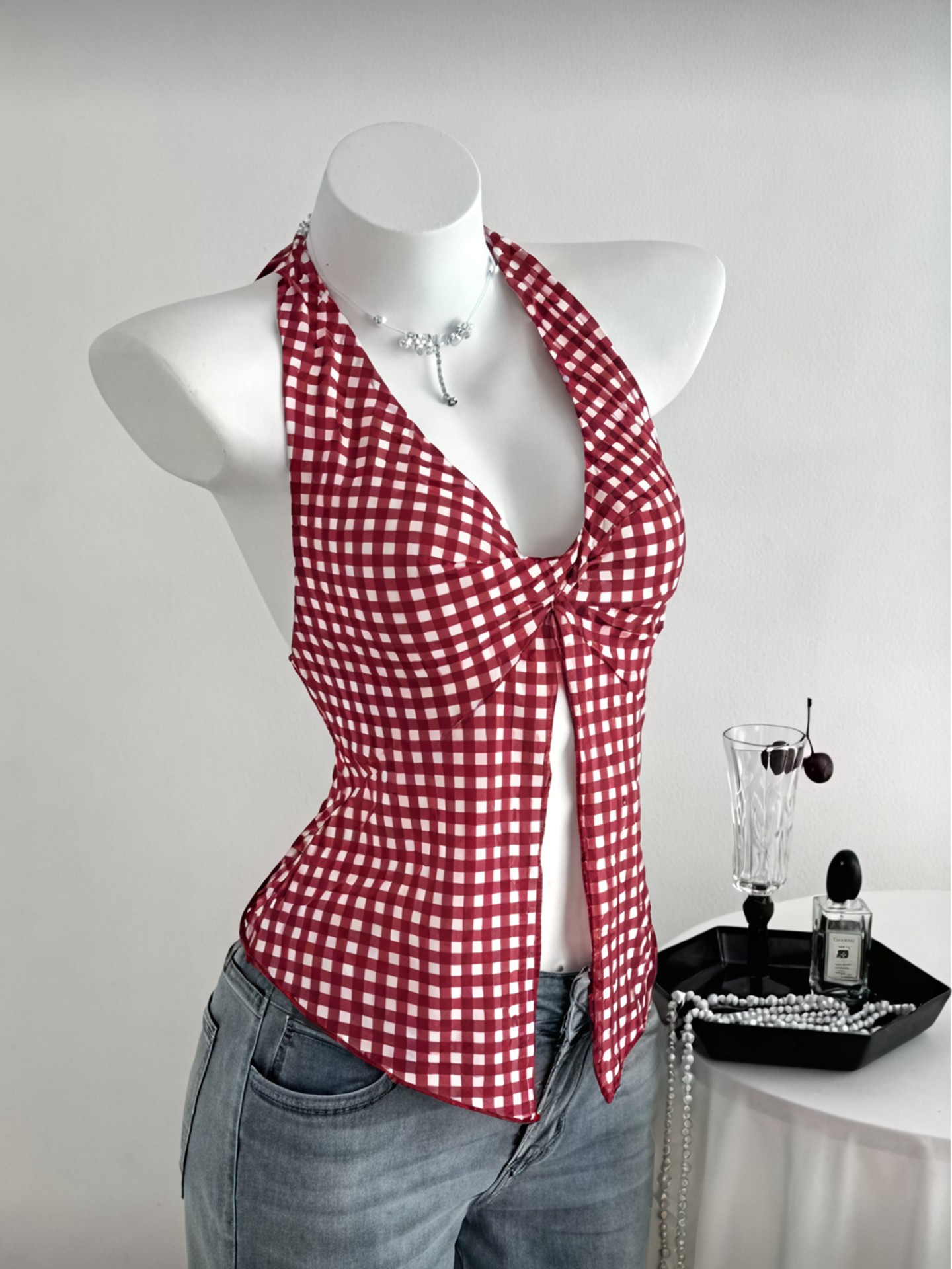 Slit Halter Top
