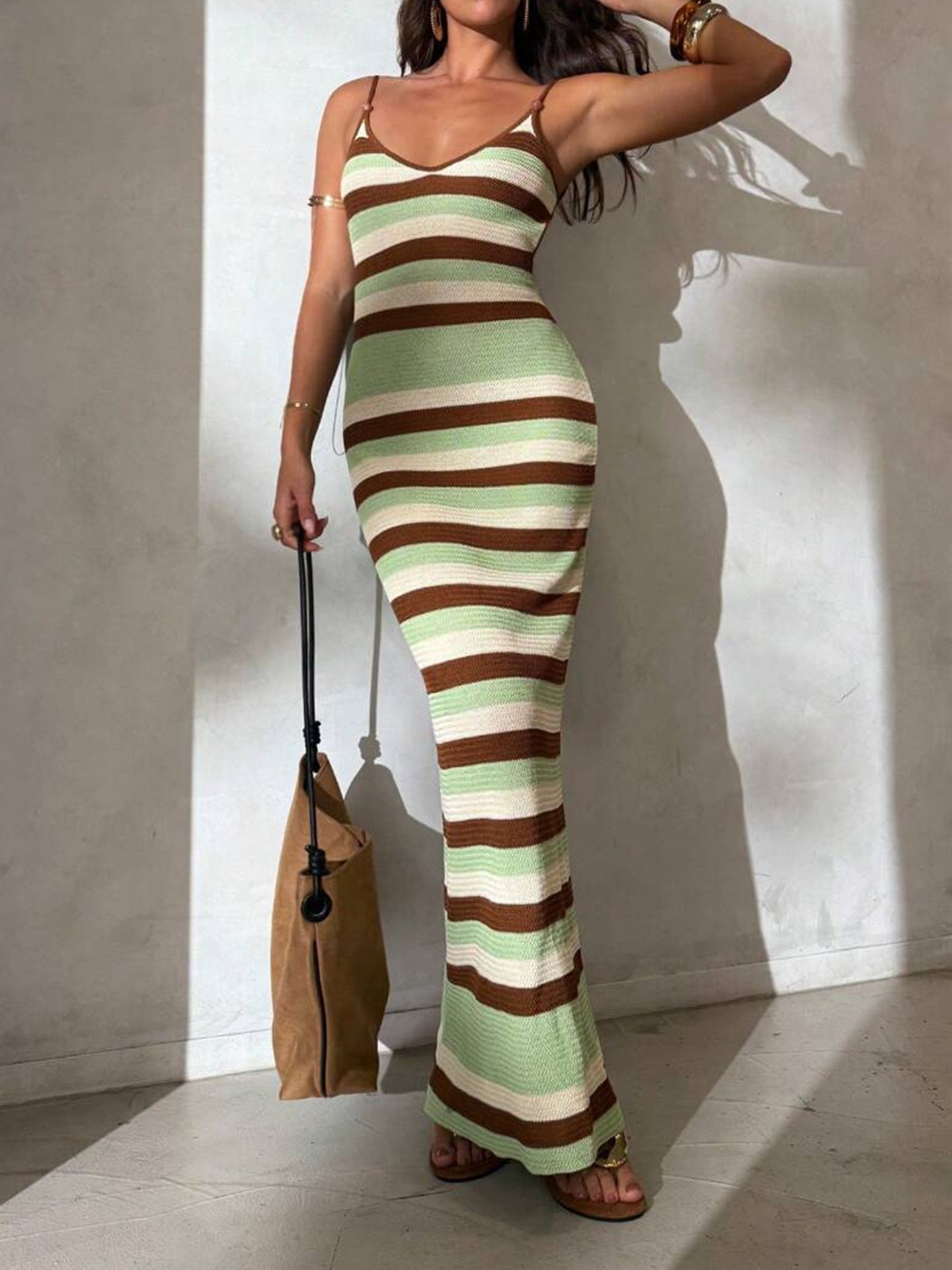 Beads Knit Dress