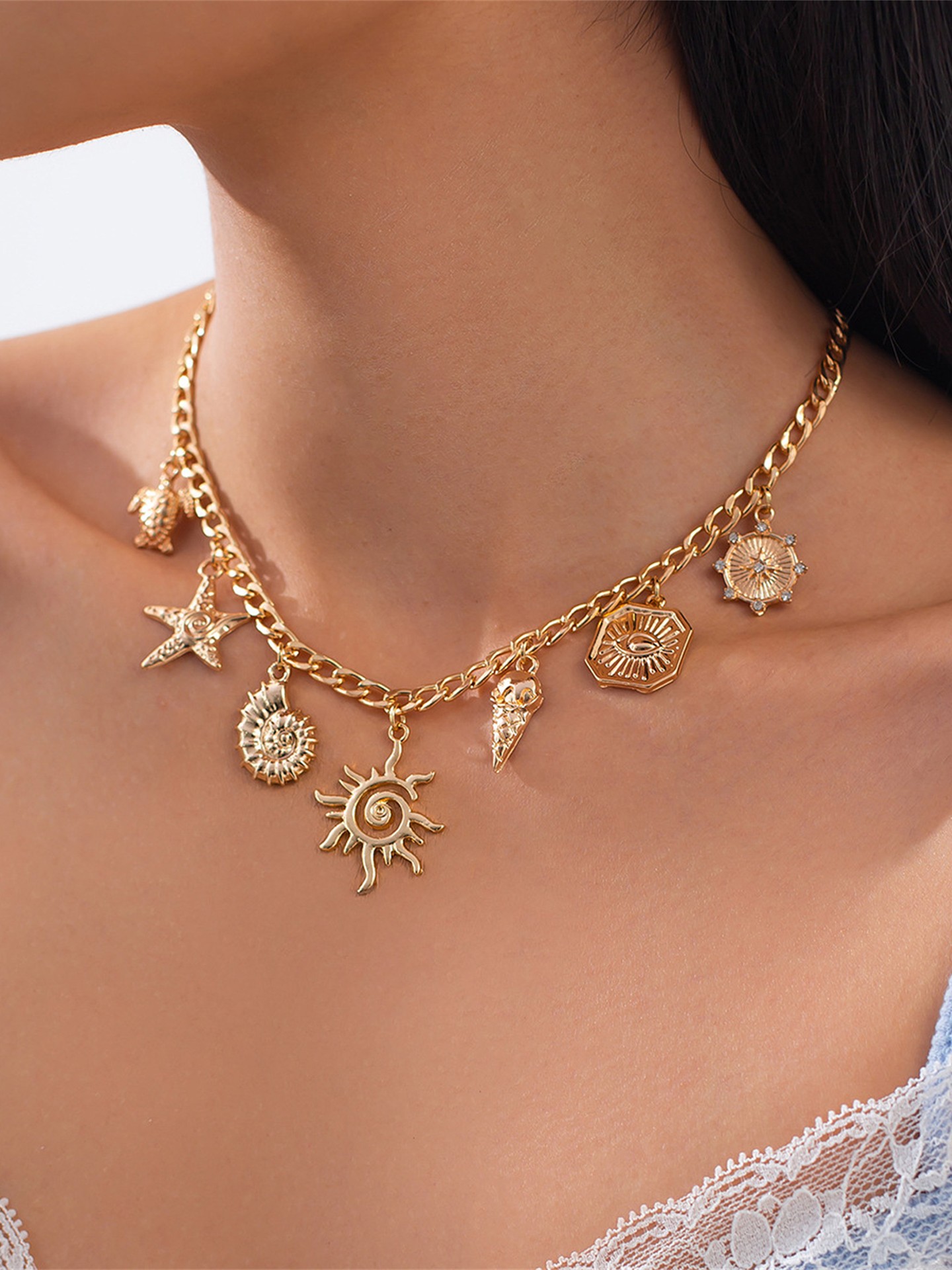 Starfish Artificial Jewellery - Chokers Necklace