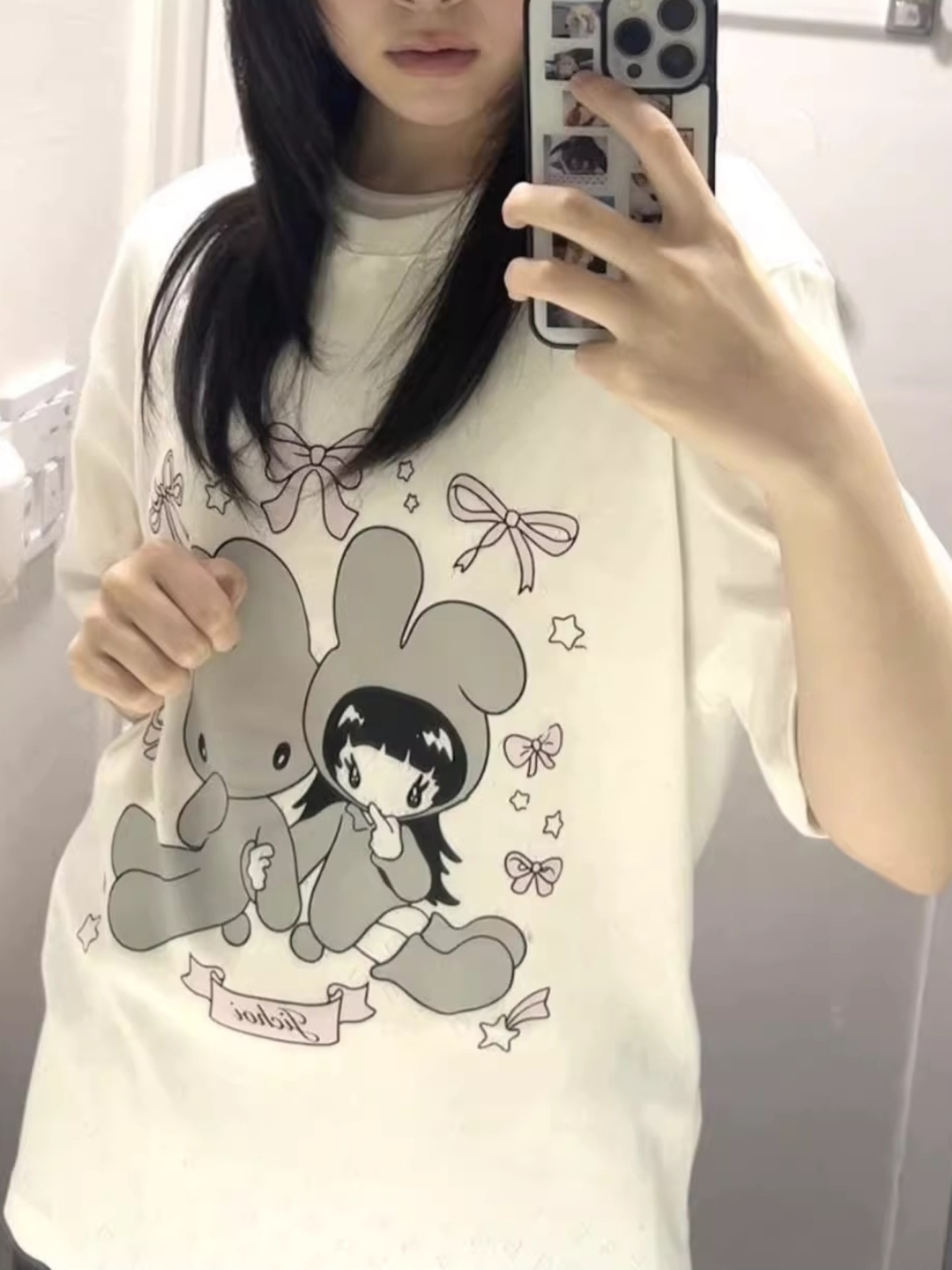 100% Cotton Bow Pullover T-Shirt