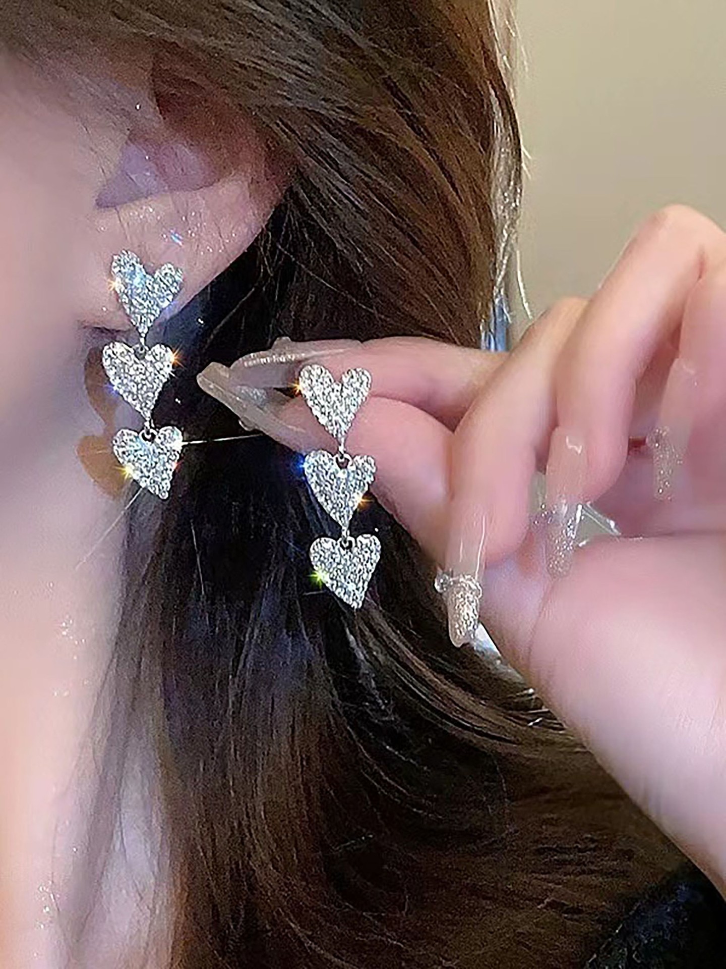 Heart Dangle Earrings