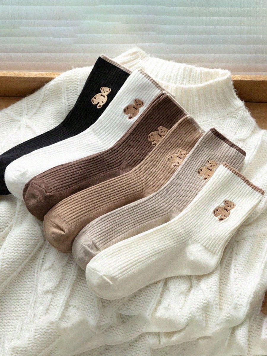 6Pairs Of Animal Print Sock