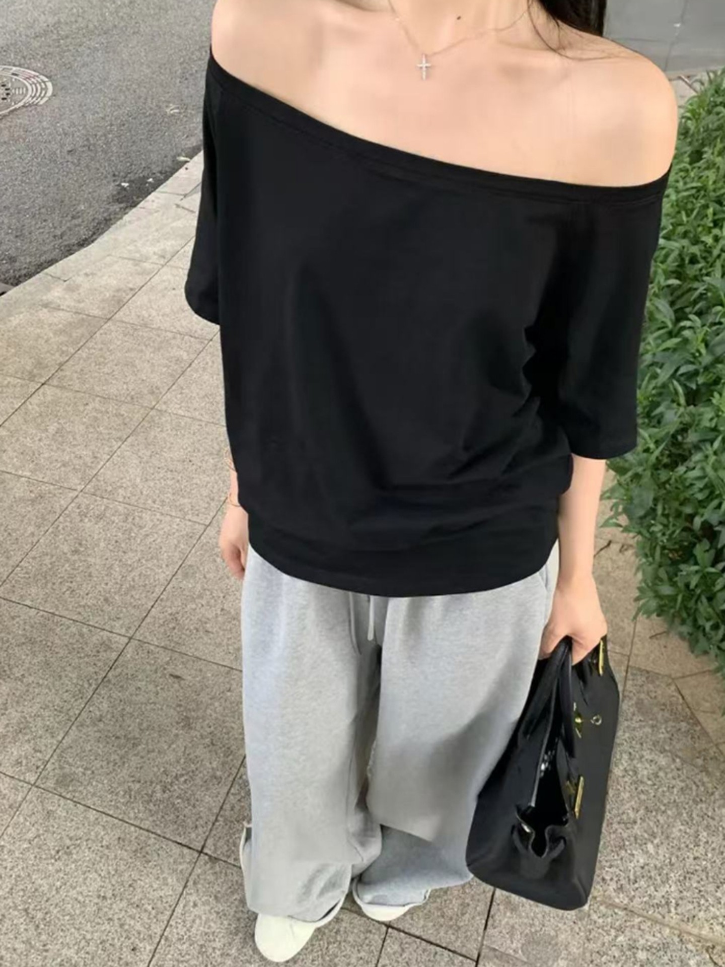 Plain Color Pullover T-Shirt