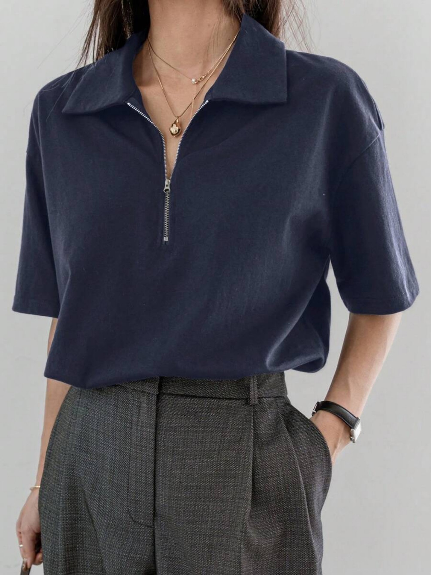 Half Placket T-Shirt