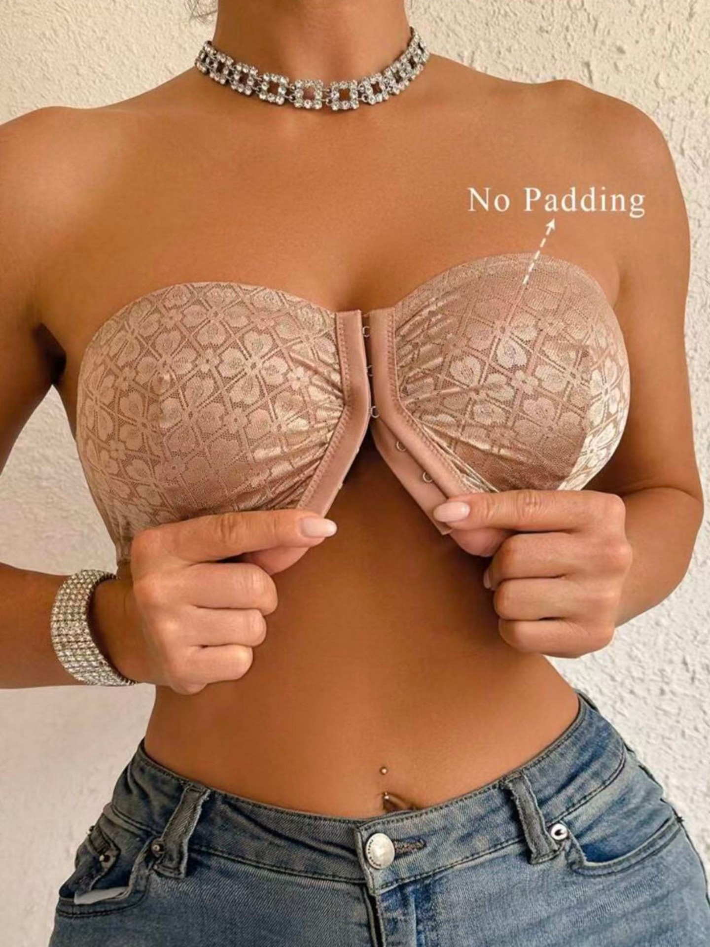 Gathered Bandeau Bra