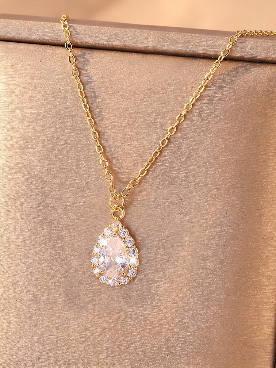 Water Drop Artificial jewellery - Pendant Necklace