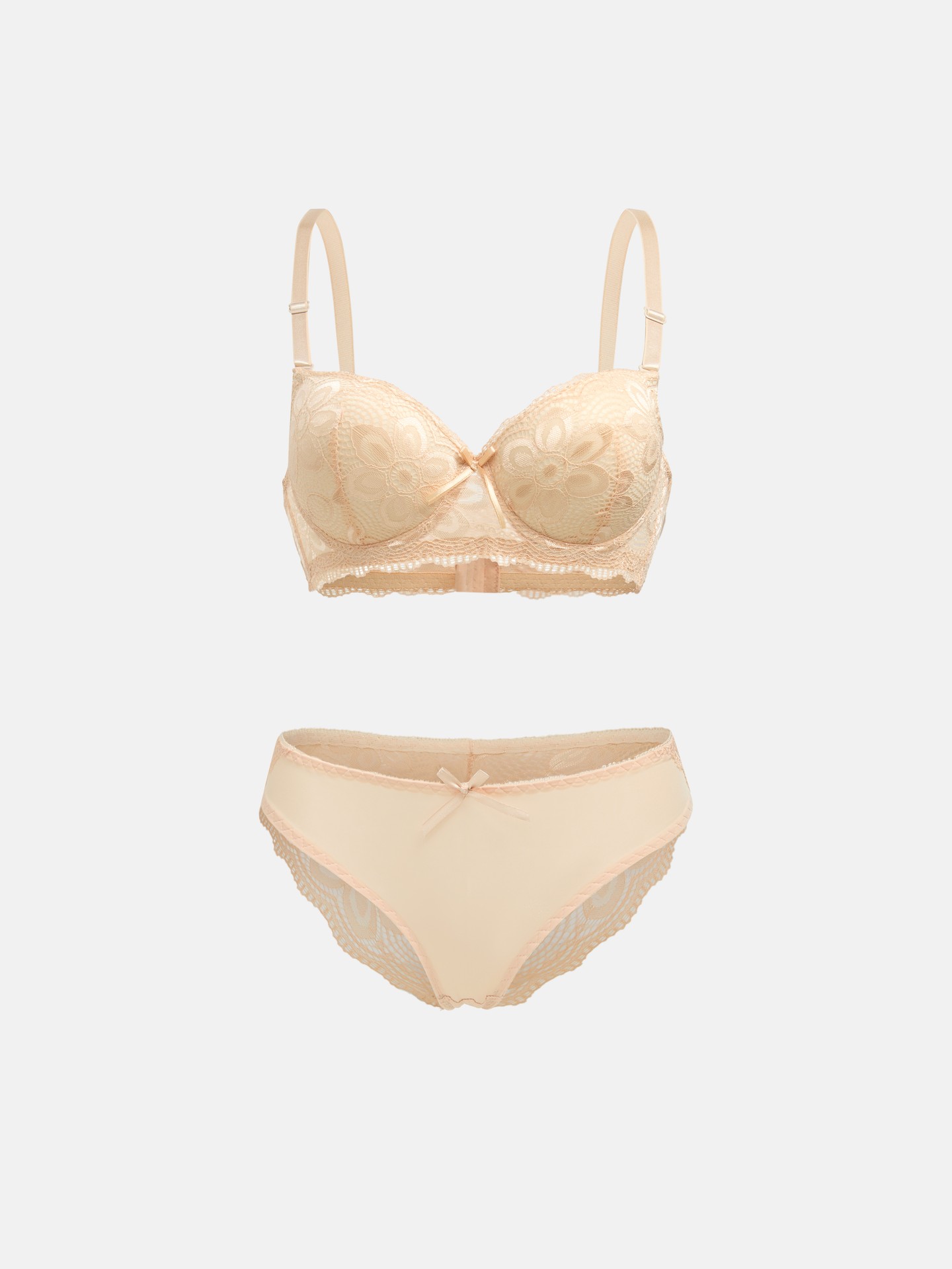 Floral Lace Bra & Panty Set