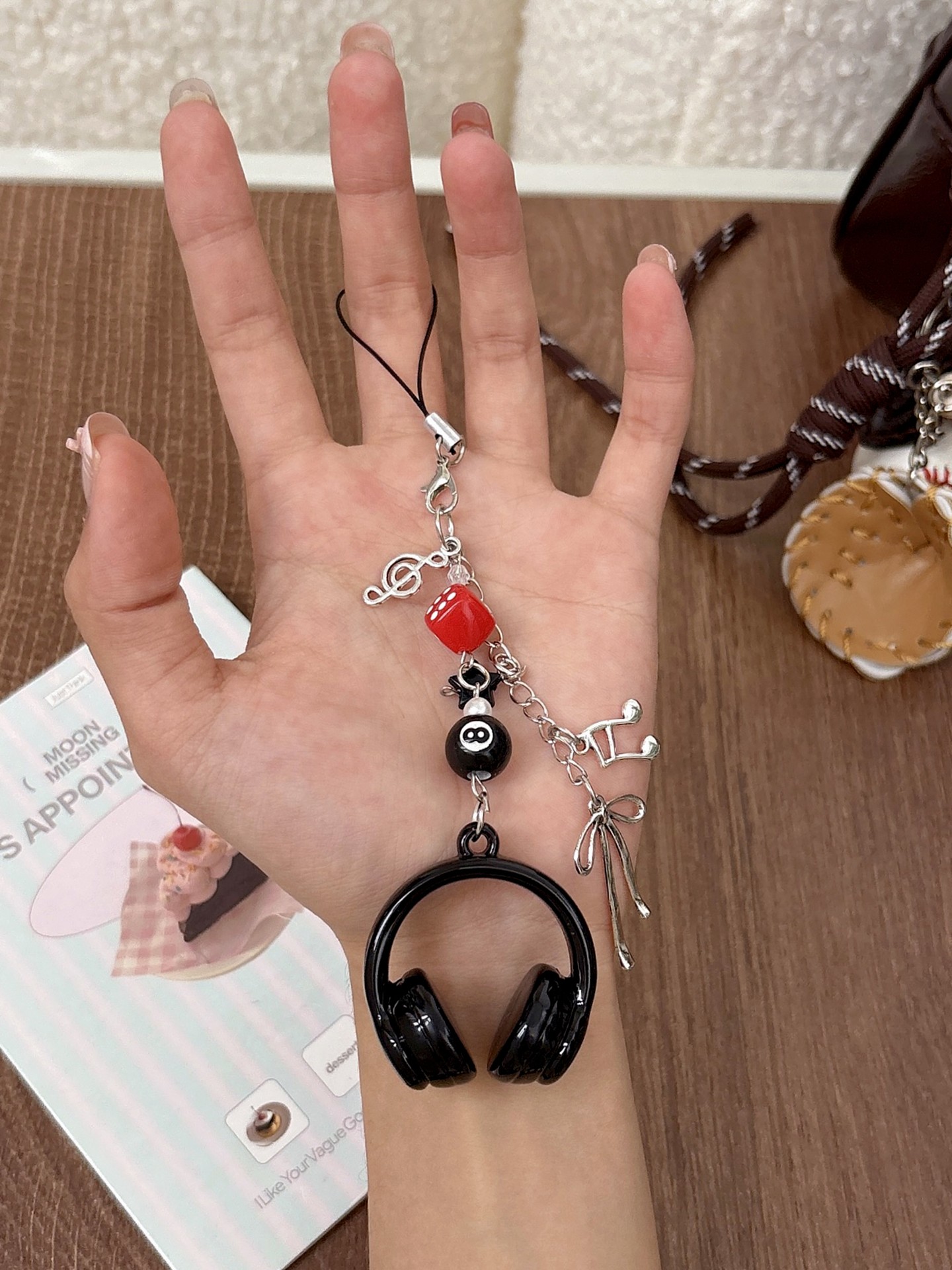 Music Notes Phone Charm