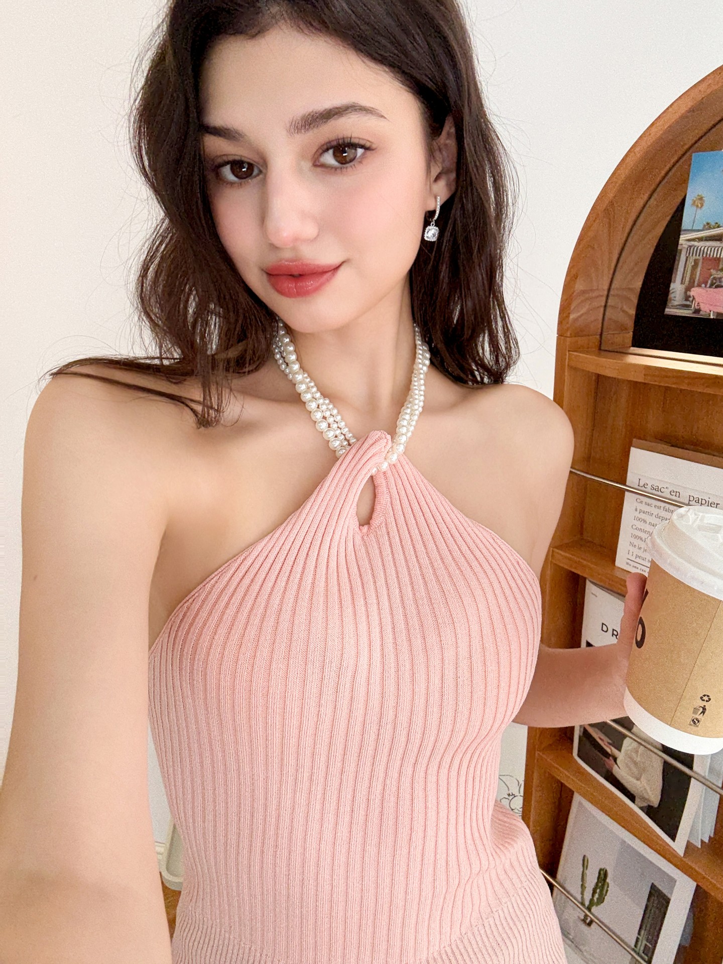 Pearled Knit Top