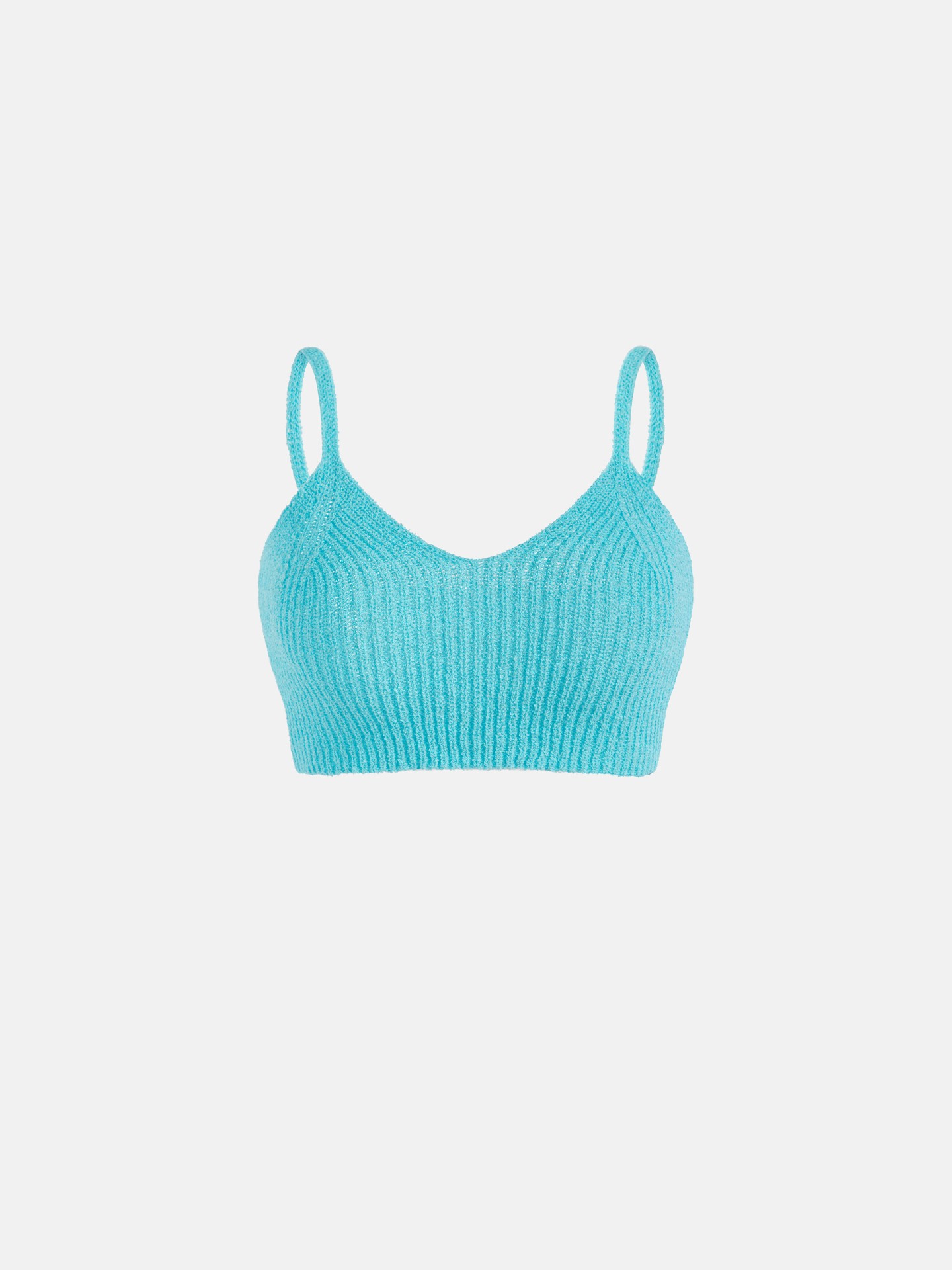 Coastal Cool Ribbed Knit Crop Top
