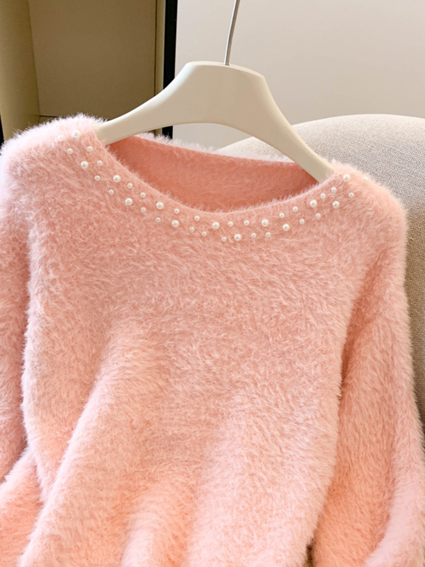 Pearled Knit Pullover