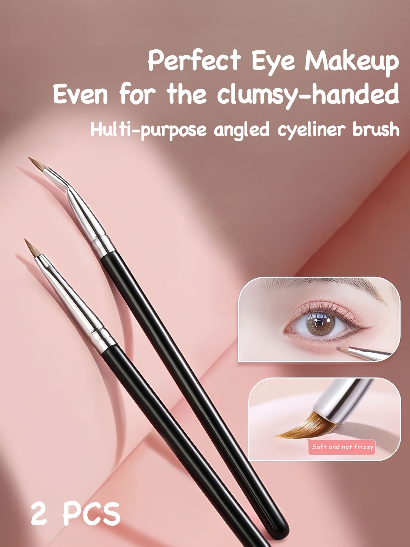 2pcs Muti- Function Eyeliner Brush