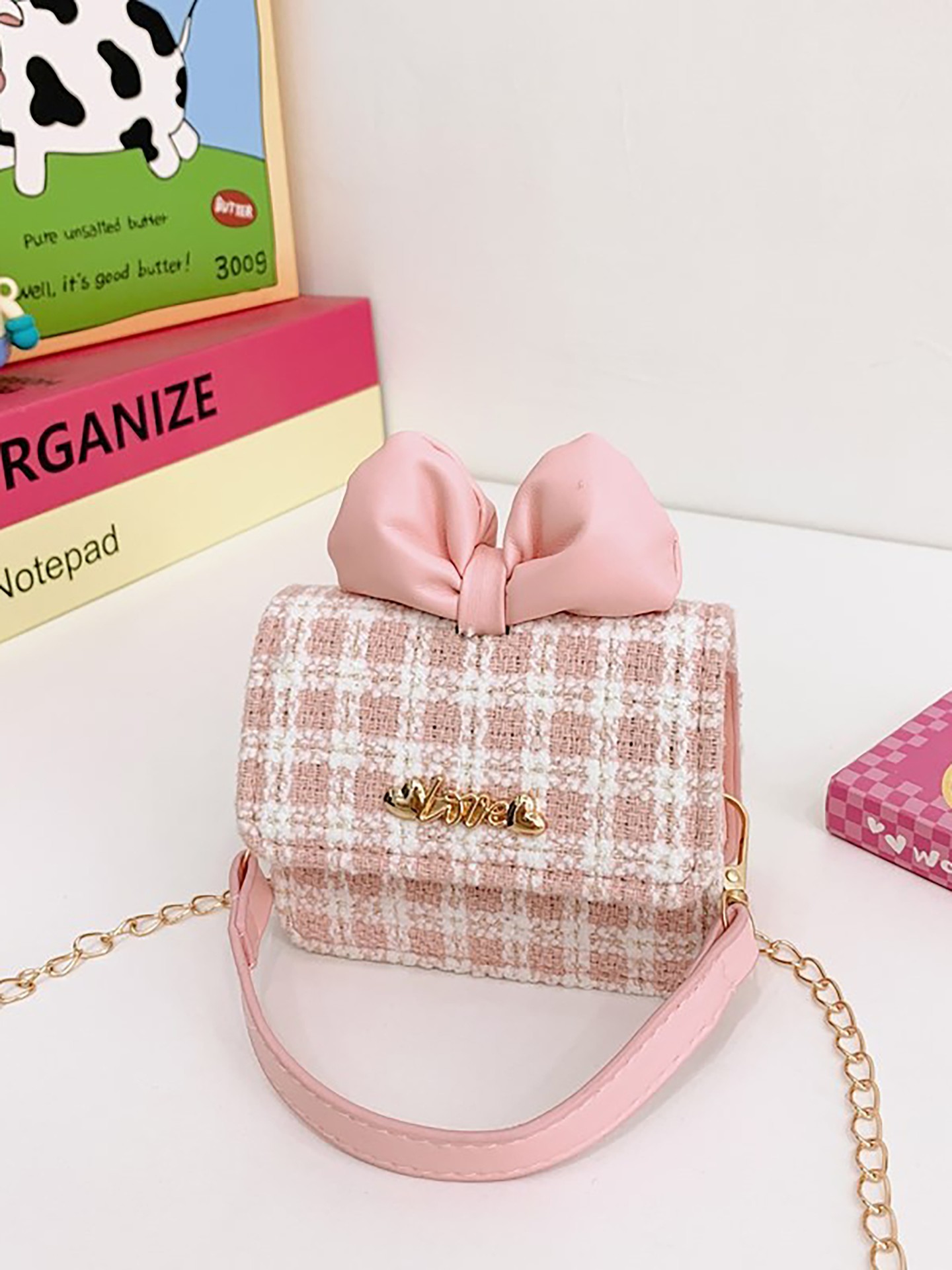 Striped Crossbody Bag