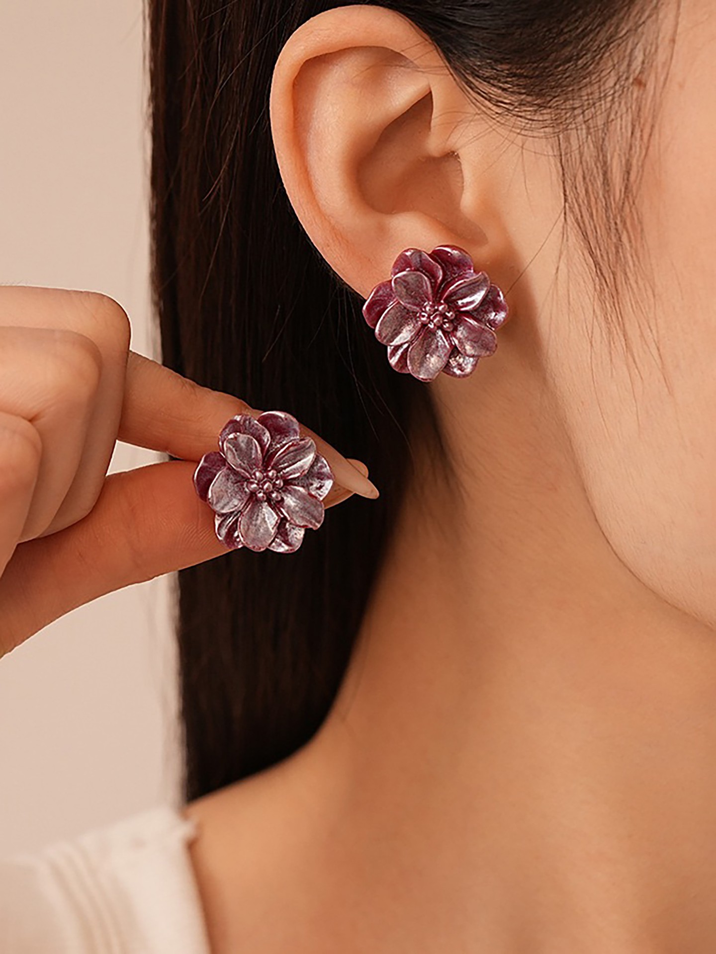 Flowers Artificial Jewellery - Stud