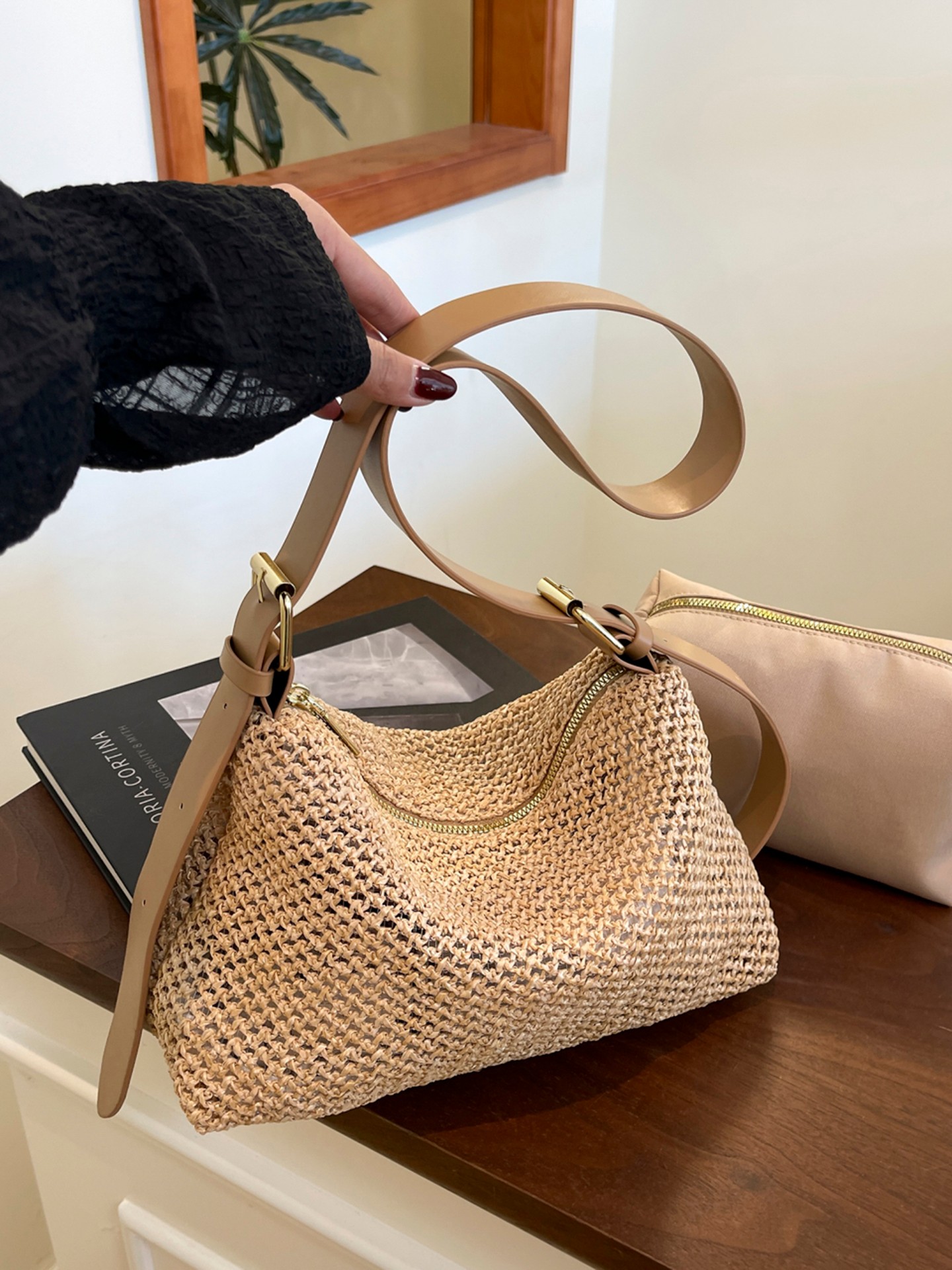 Adjustable Buckle Crossbody Bag