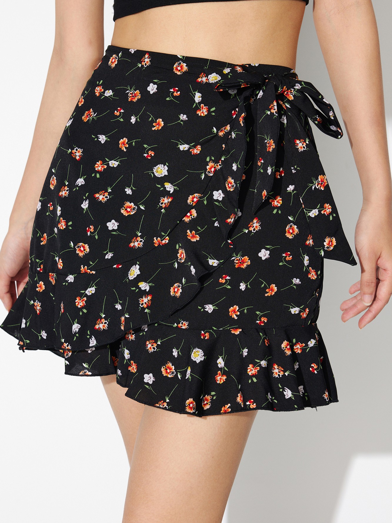 Tied A-Line Skirt