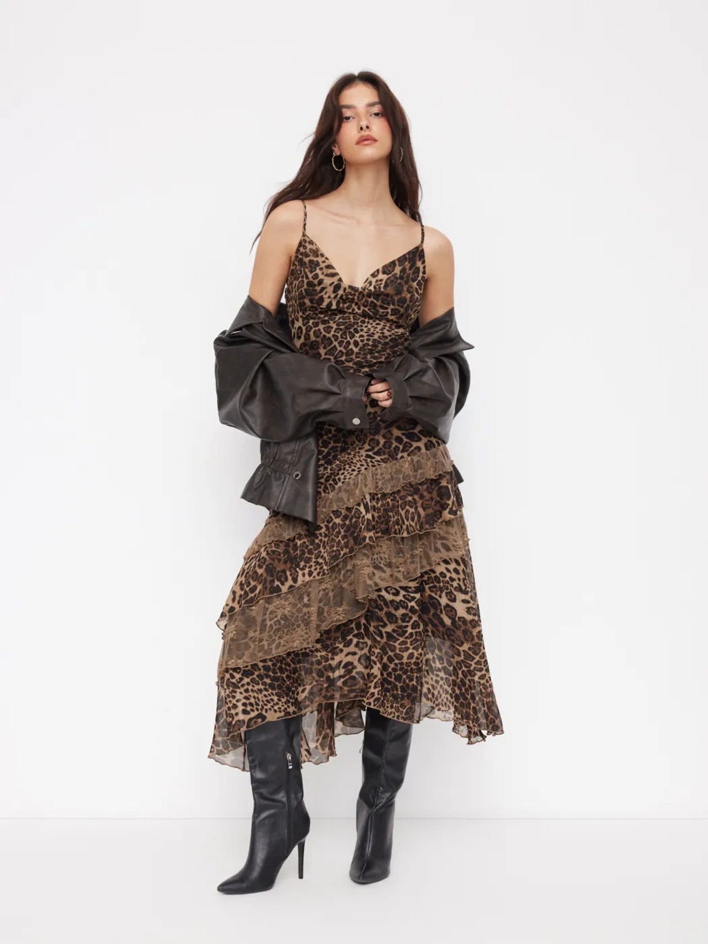 Ruffle Slip Dress