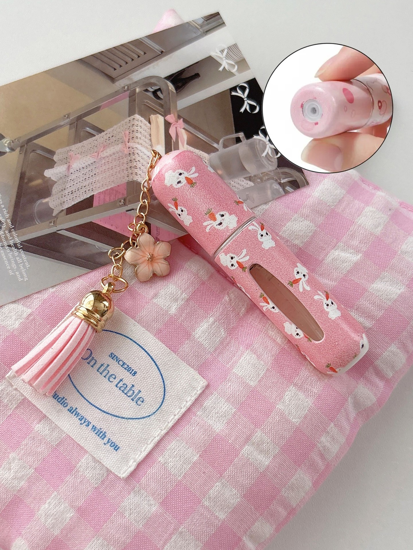 Flowers Cosmetic Bottle