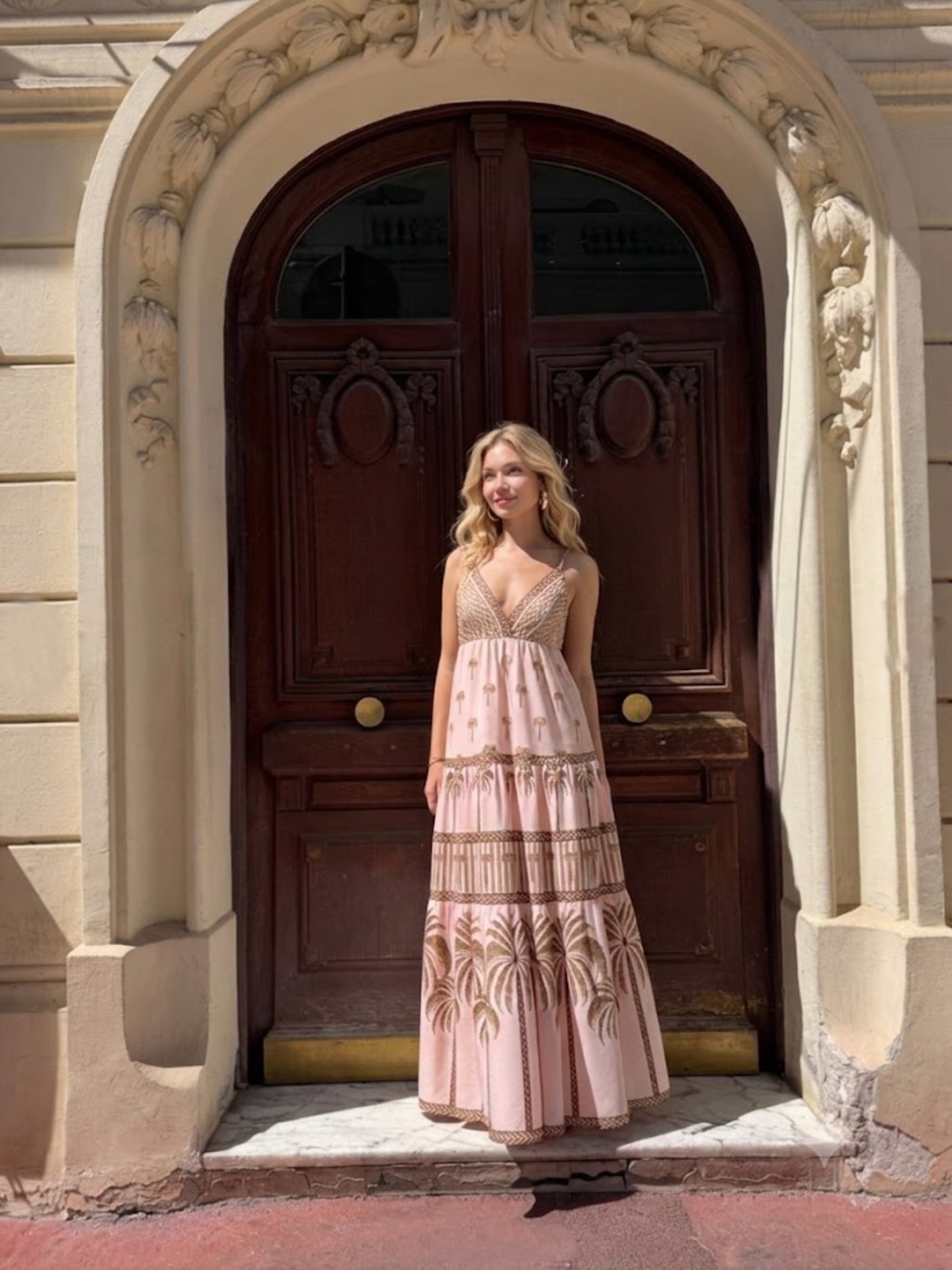 Smocked A-Line Dress