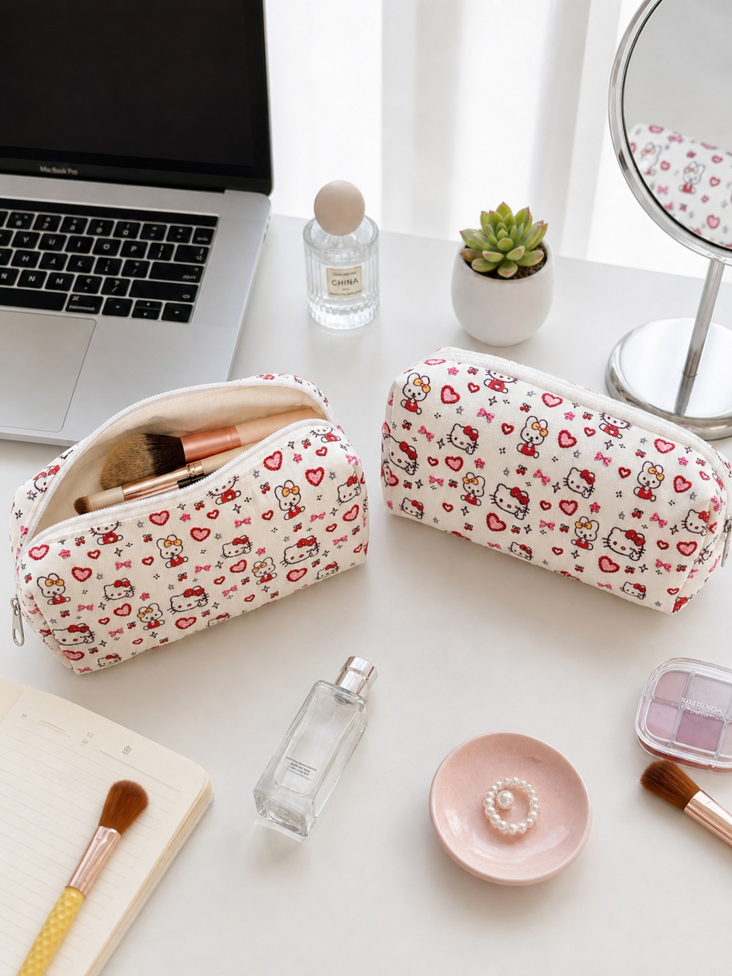 Heart Makeup Bag
