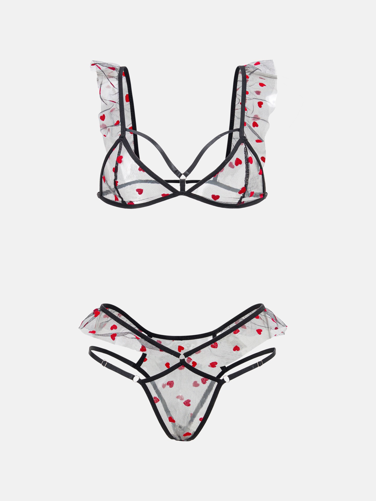 Applique Bra & Panty Set