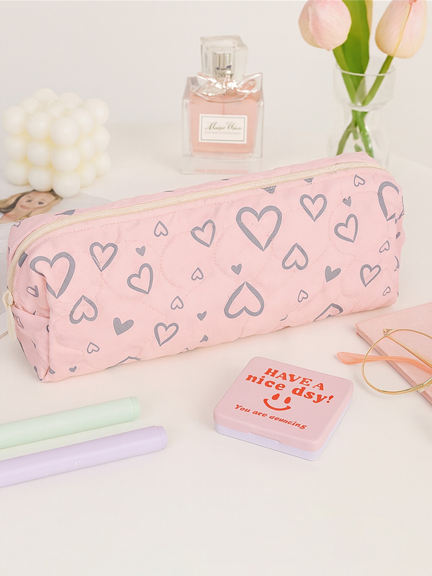Heart Makeup Pouch