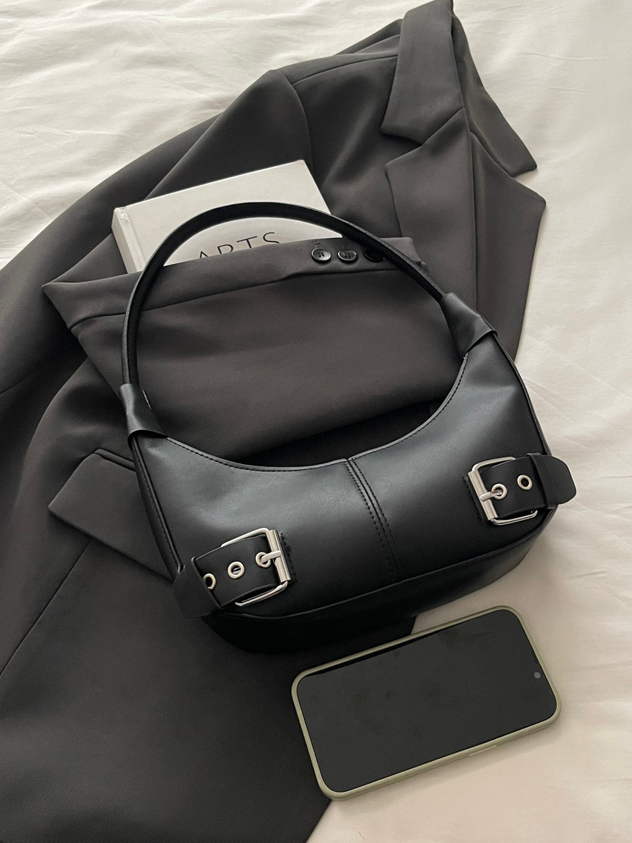 Adjustable Buckle Shoulder Bag