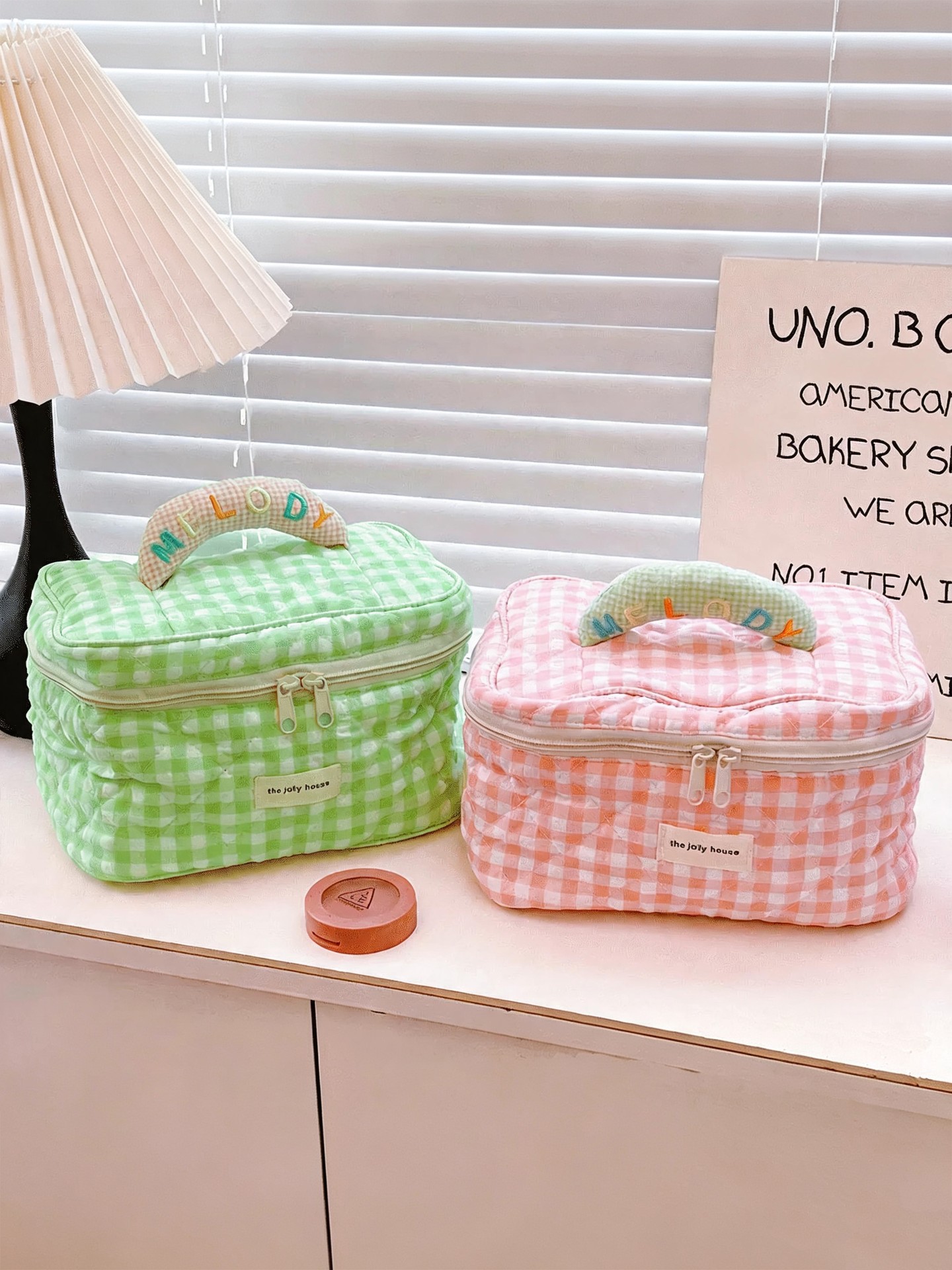 Striped Makeup Organizers