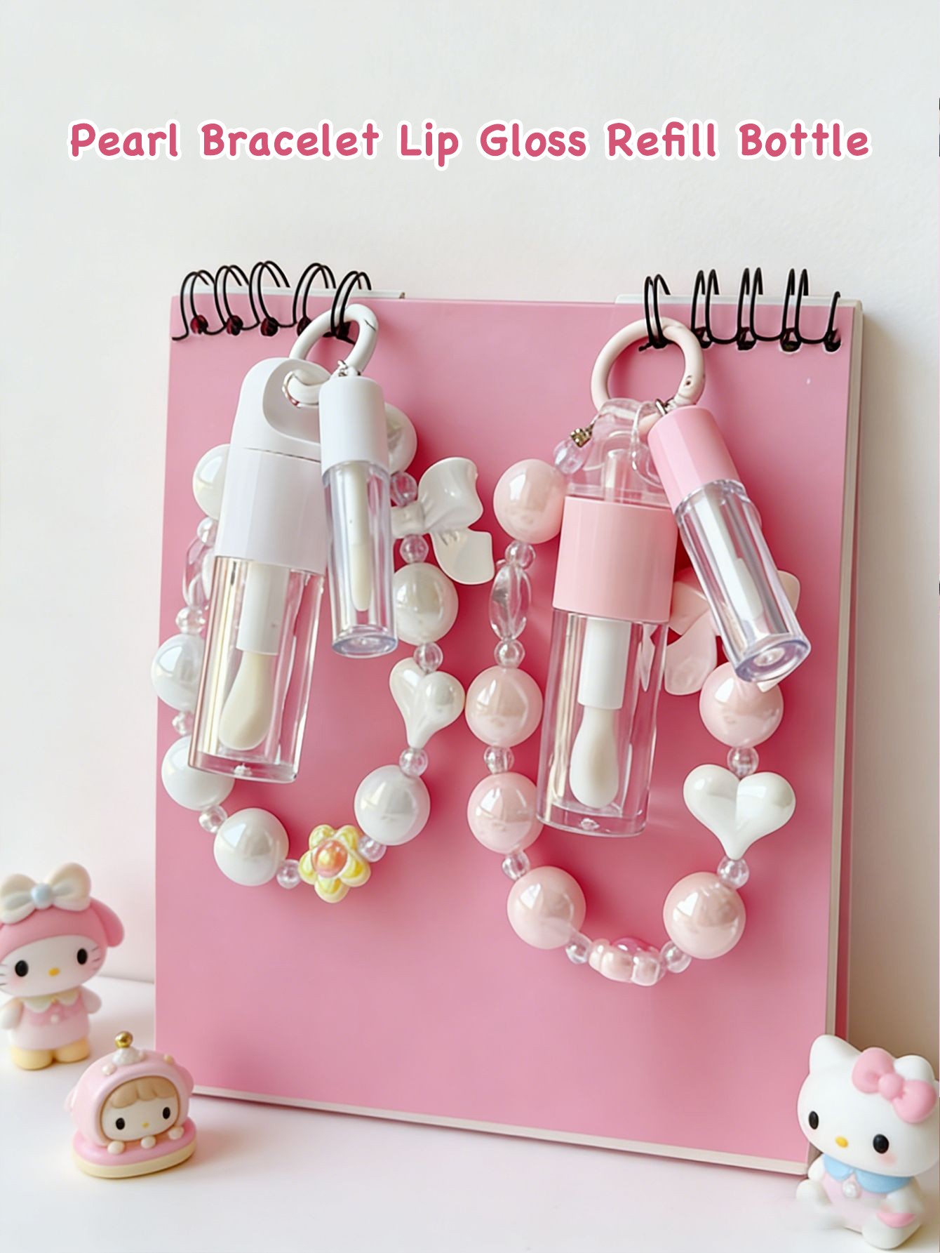 Bow Empty Cosmetic Bottle With Bracelet