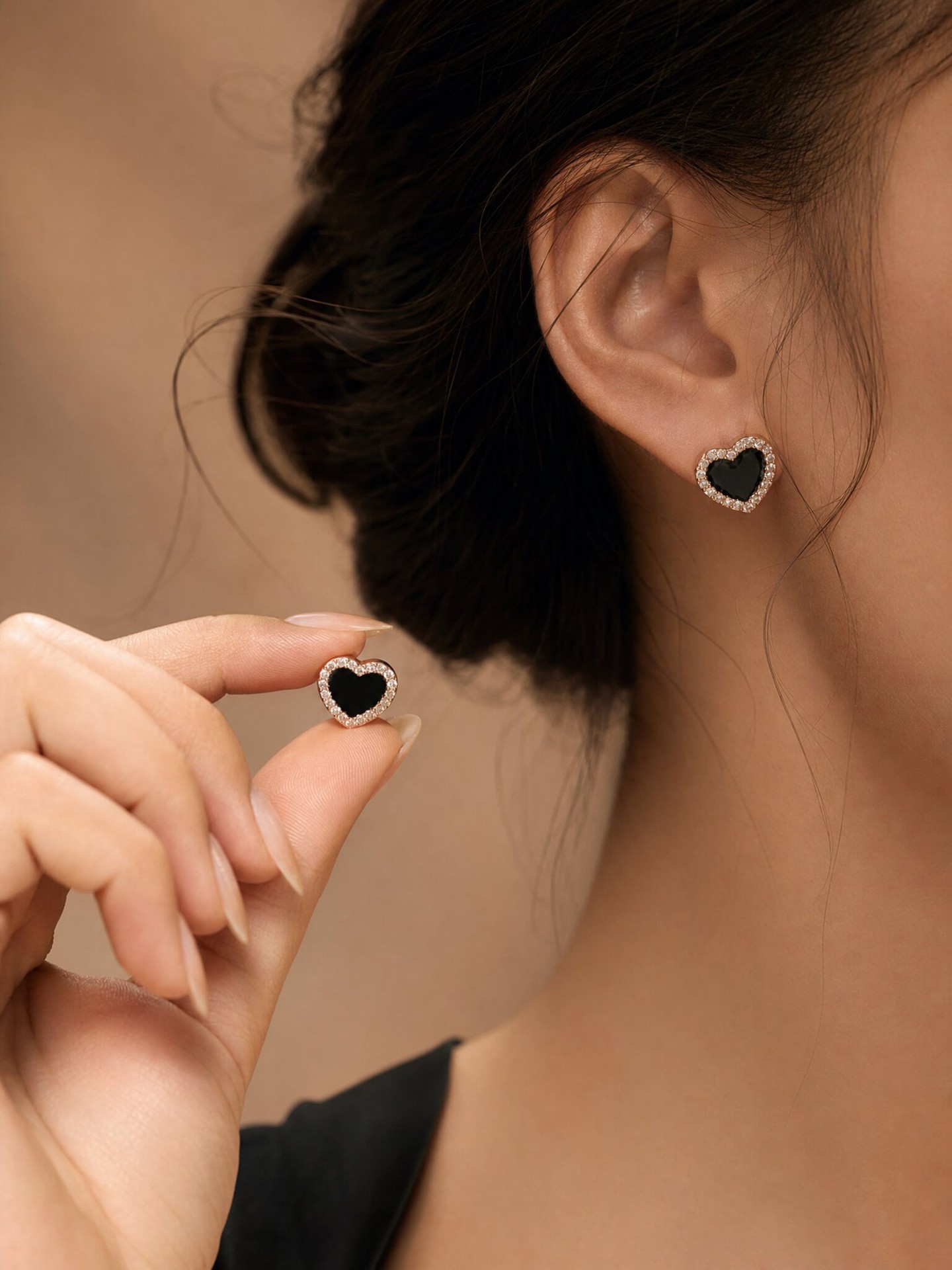 Heart Stud Earrings