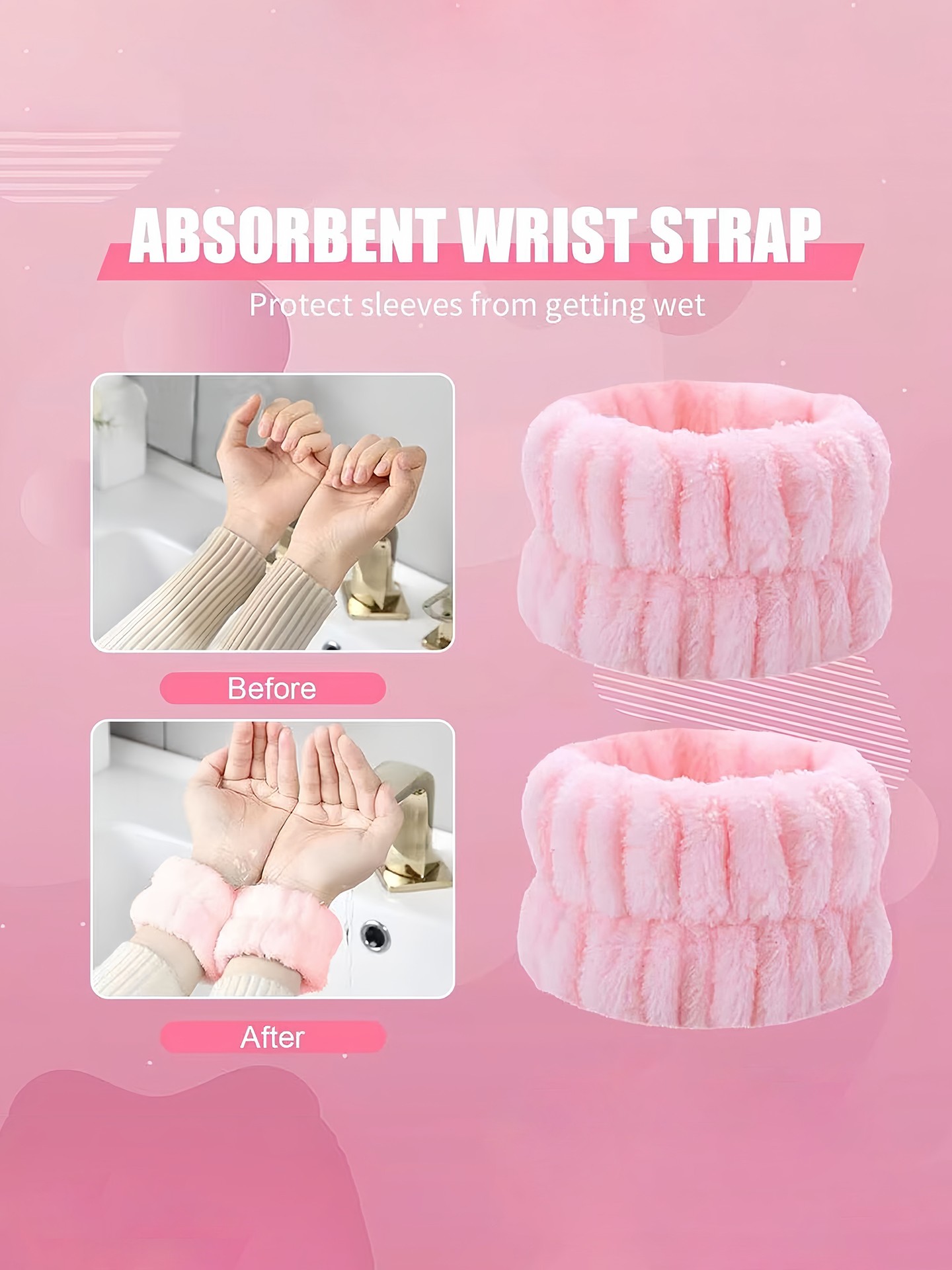 Absorbent Spa Wrist Headband