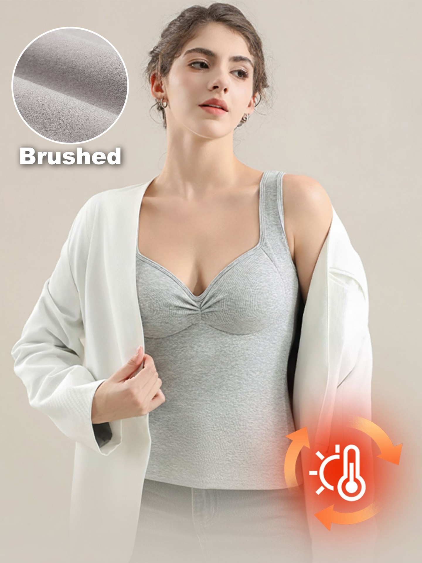 Padded Thermal Underwear Top