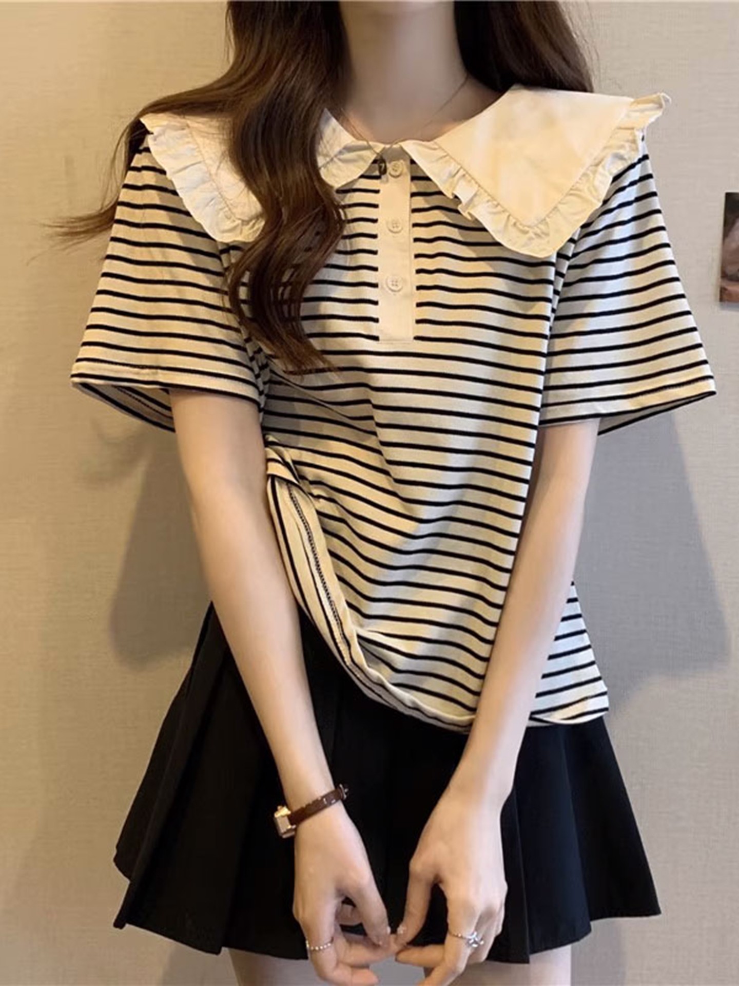Peter Pan Collar T-Shirt