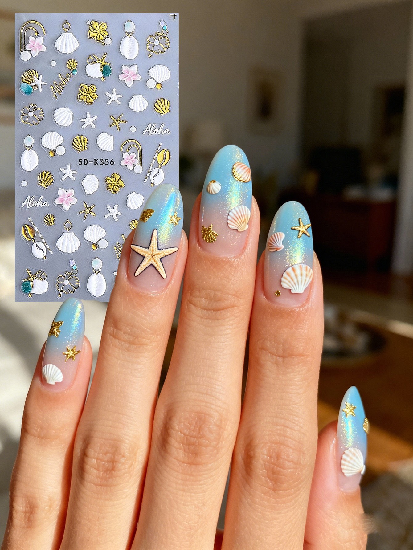 Starfish&Ocean Style Nail And Body Art
