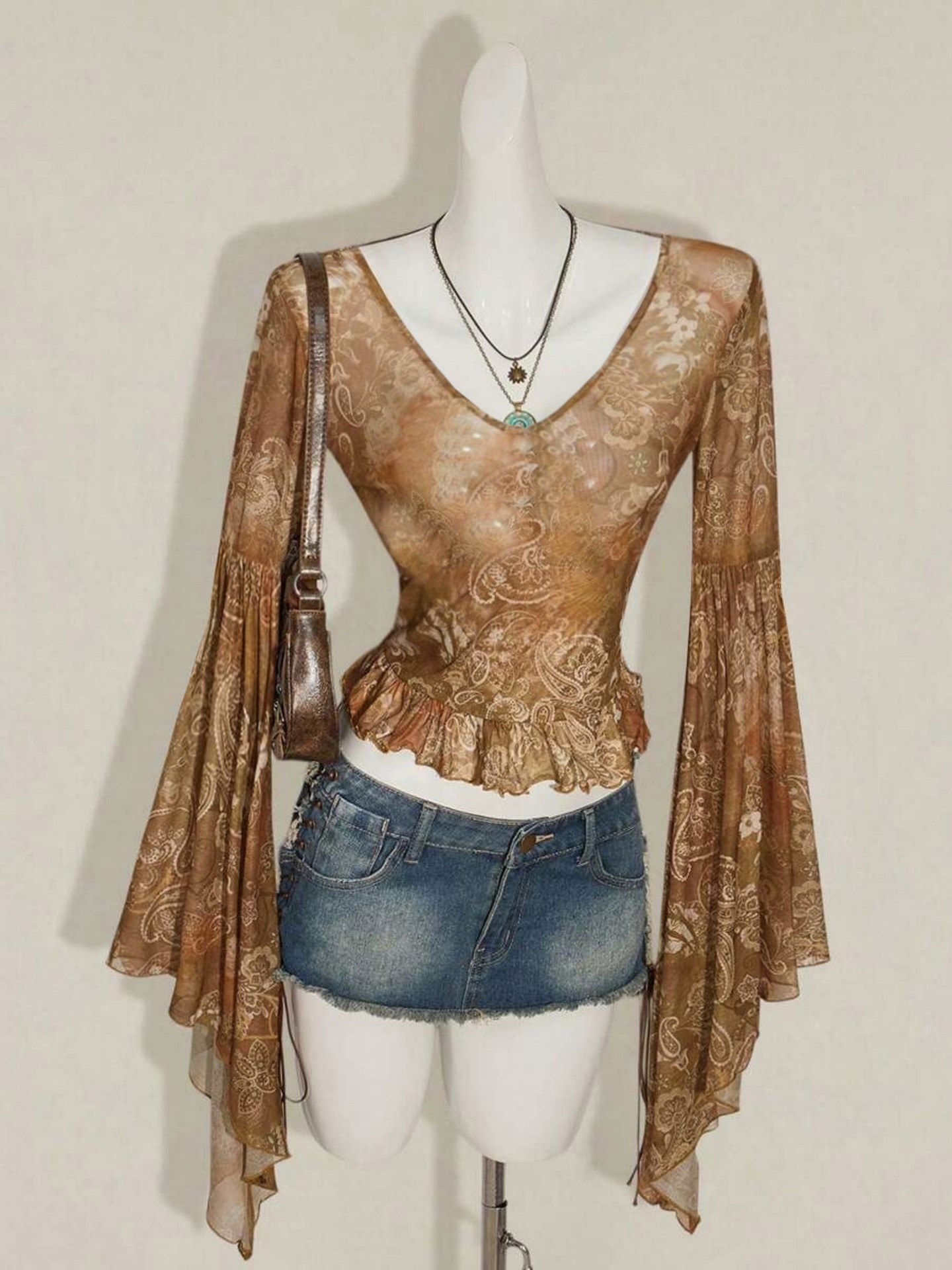 Bohemian Mesh Top